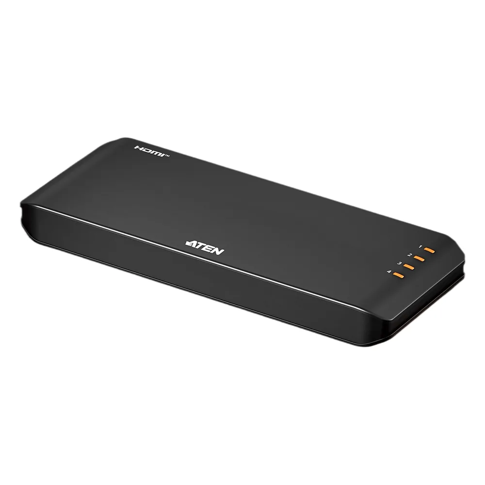 4-Port True 4K HDMI Splitter Essentials | 1 Entrada 4 Salidas HDMI | True 4K 3840 x 2160 @ 60Hz 4:4:4 | HDR10+ | HDCP 2.2 | EDID Sync | 18 Gbps | USB-C Alimentación | Plástico