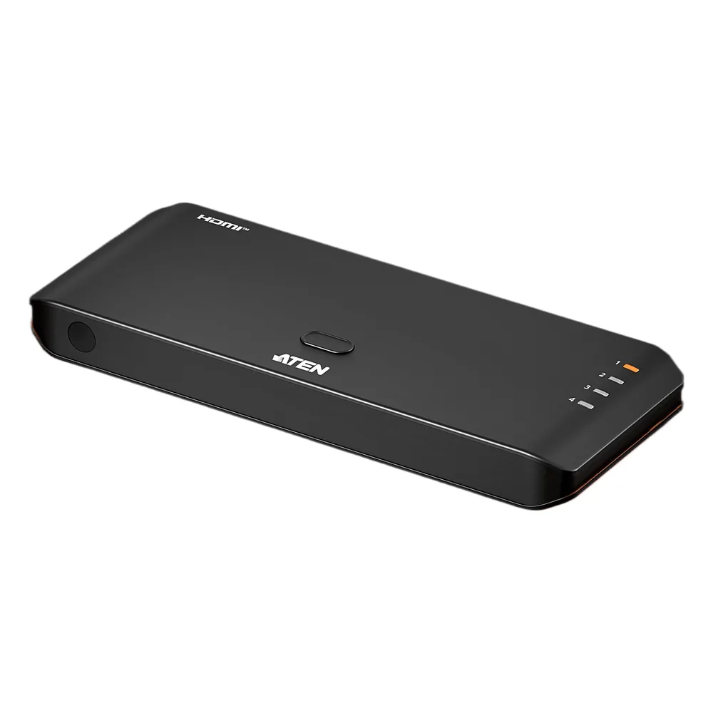 Switch HDMI 4 Puertos True 4K Essentials | RapidSync™ | HDR10+ | HDCP 2.2 | Control por Botón e IR | LPCM 7.1 | Diseño Compacto