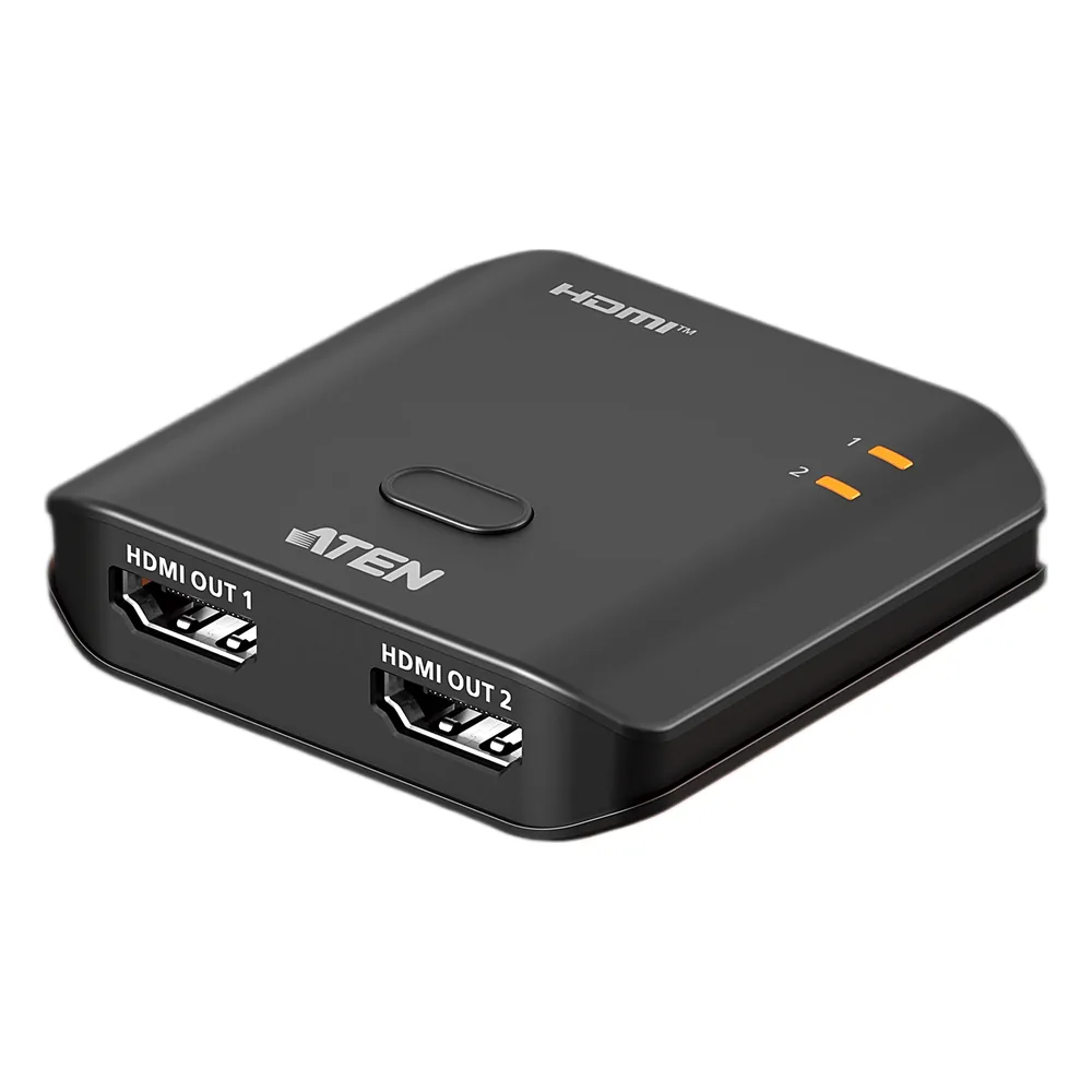 Splitter HDMI 2 Puertos 8K Essentials | 48 Gbps | 8K @ 60Hz y 4K @ 120Hz | EDID Sync | HDR10+ | VRR | ALLM | HDCP 2.3 | Audio LPCM 7.1 | Diseño Compacto