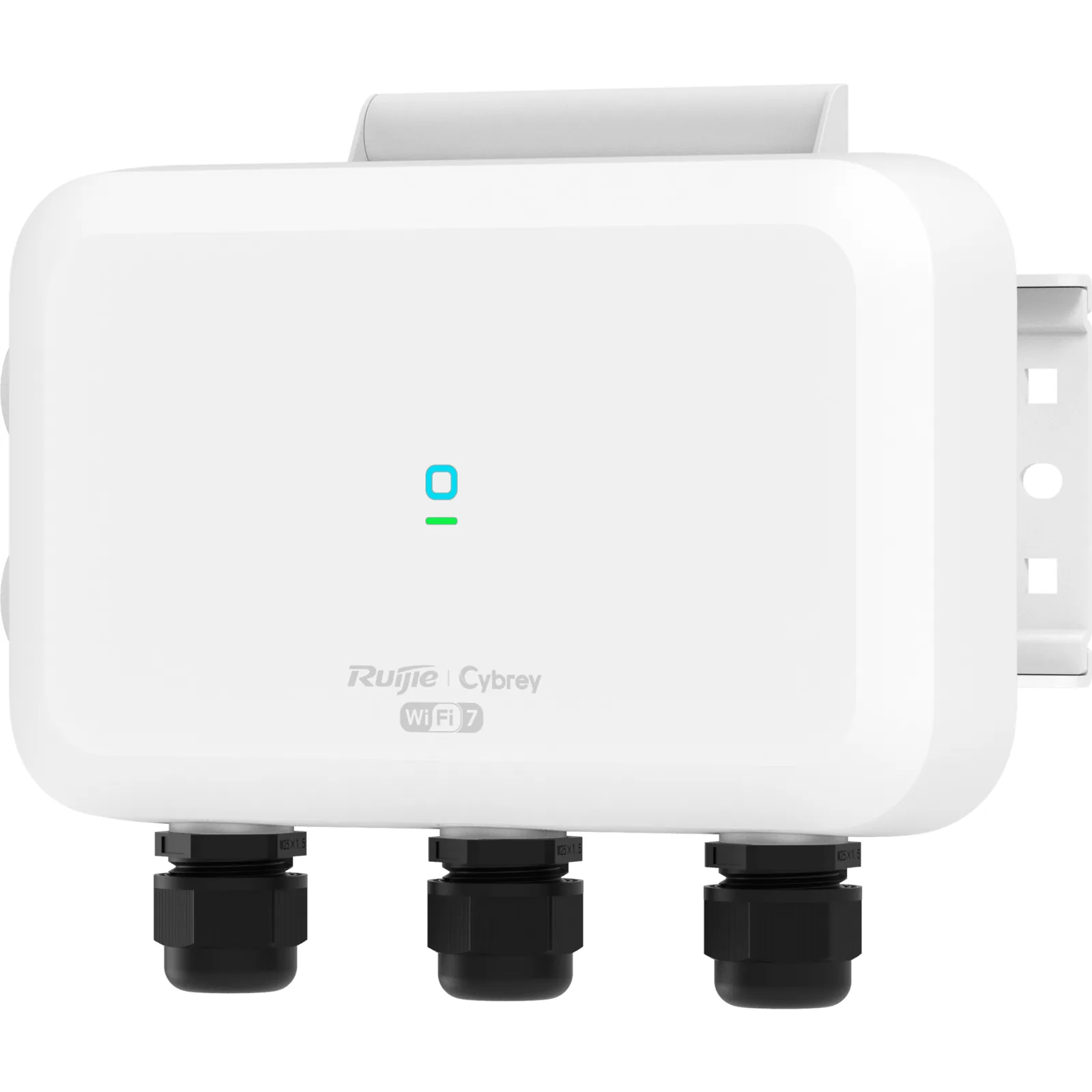 Access Point Exterior Wi-Fi 7 / Doble Radio 3.57 Gbps / 4 Flujos Espaciales / 2.4 GHz y 5 GHz / IP68 / PoE+ y DC / Gestión Cloud / Fat-Fit-Cloud / Línea Cybrey