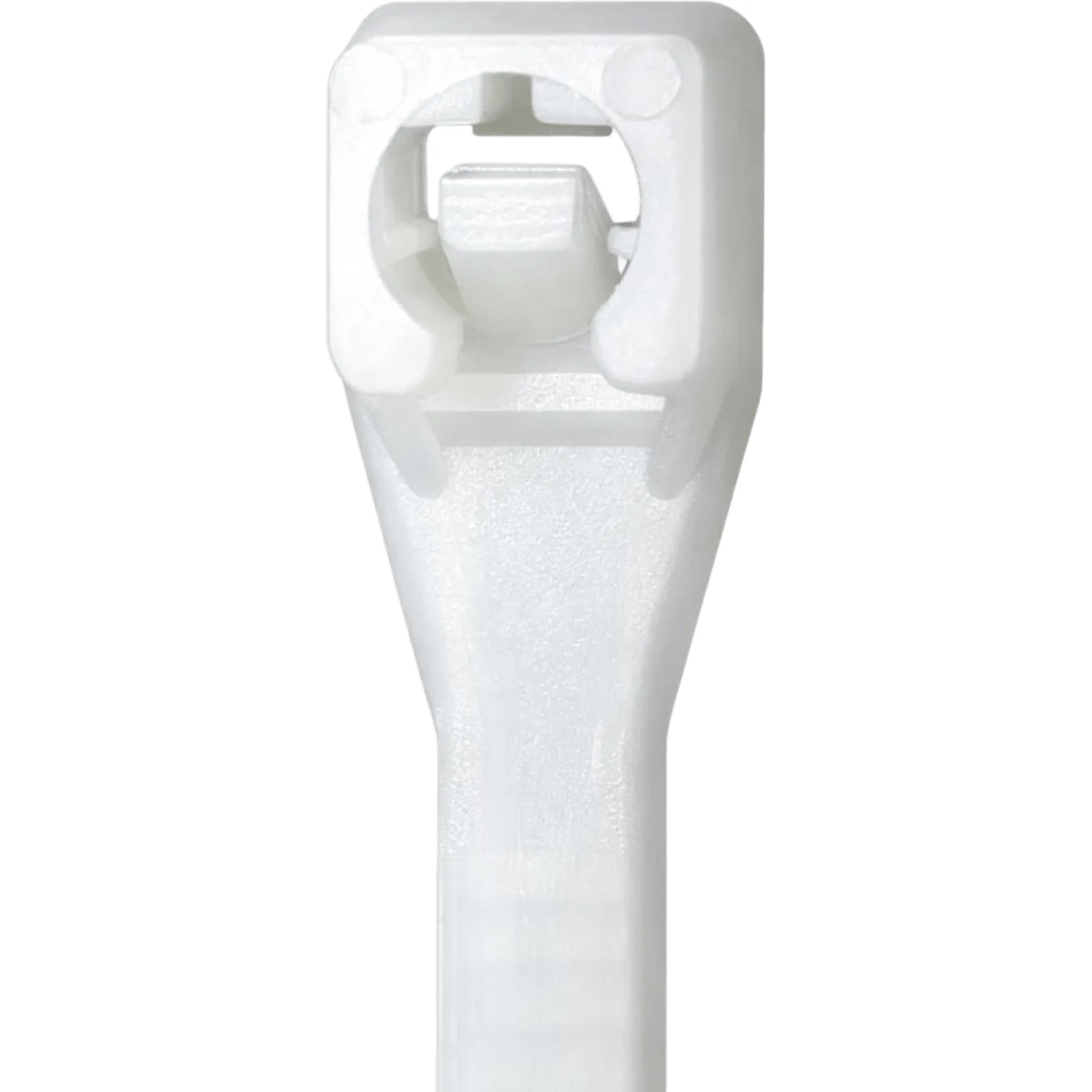 Cinchos de Nylon 66 Resistentes a UV / Uso Interior y Exterior / Autobloqueo Seguro / Color Blanco / 2.5 × 100 mm / 100 Piezas