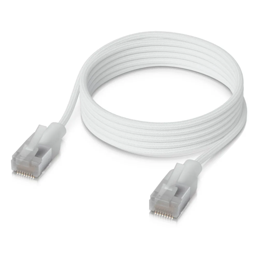 Patchcord UniFi Premium Cat6A de 1 m (3.3 Pies), hasta 10G / Soporta hasta PoE+++ / Conector RJ45 Transparente para Mejores Efectos de Luz Etherlighting