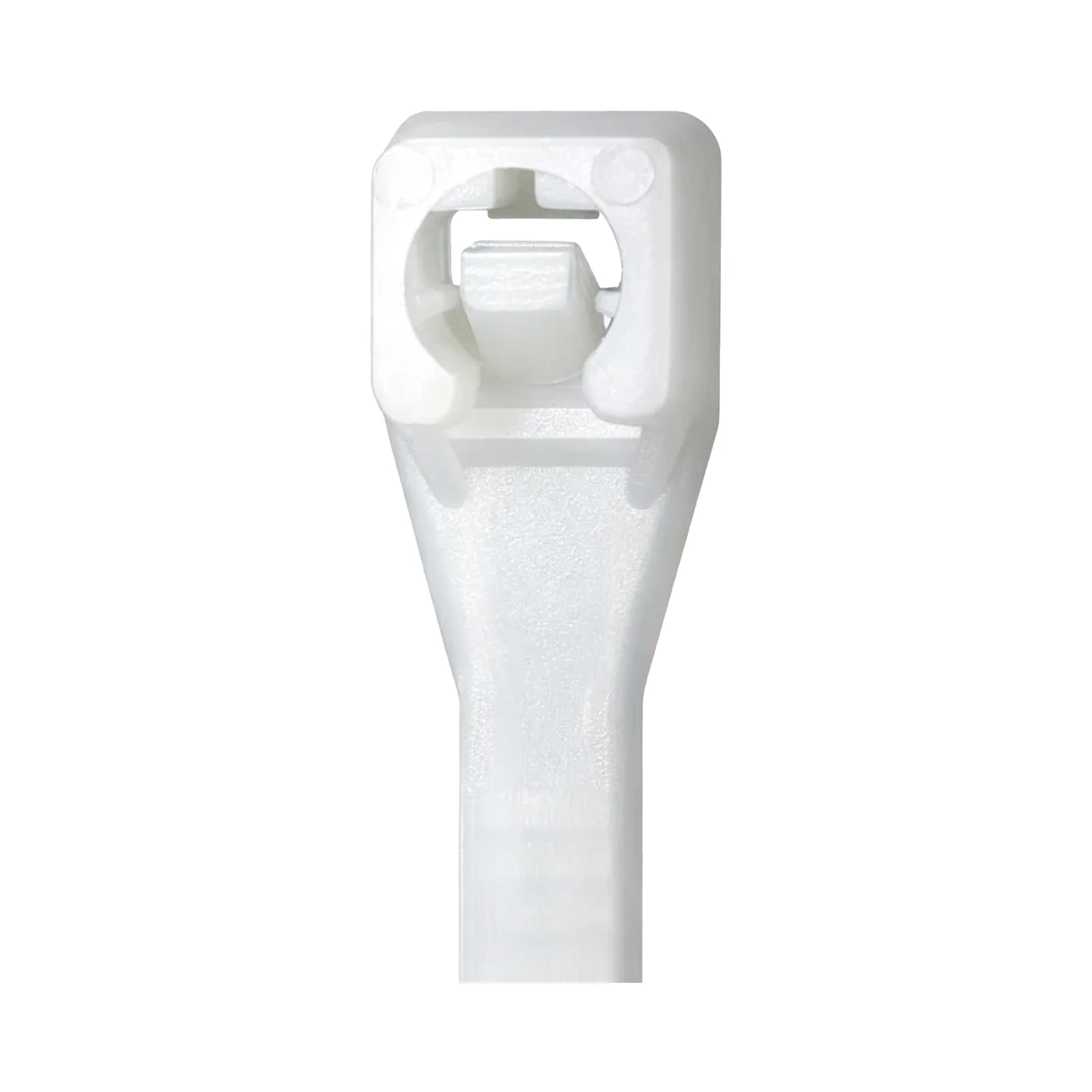 Cinchos de Nylon 66 Resistentes a UV / Uso Interior y Exterior / Autobloqueo Seguro / Color Blanco / 4.8 × 350 mm / 100 Piezas