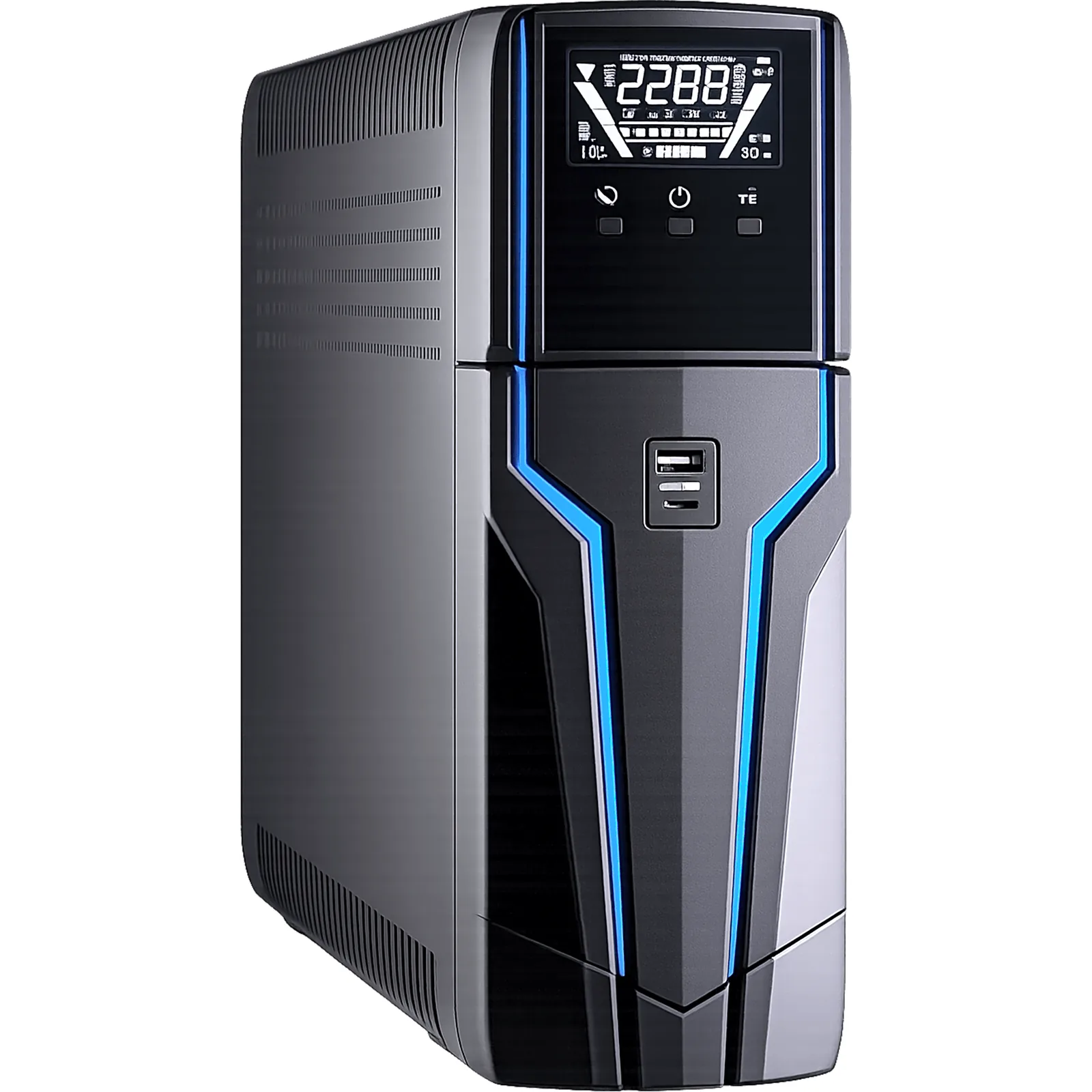 UPS Gamer 1,000VA / 600W, LED RGB, USB Frontal, Protección RJ45