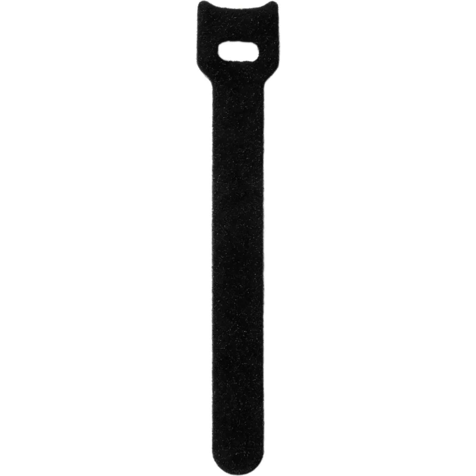 Cinchos de Velcro Reutilizables para Organización de Cables / Ajustables y Autoadherentes / Color Negro / 20 × 200 mm / Paquete con 10 Piezas