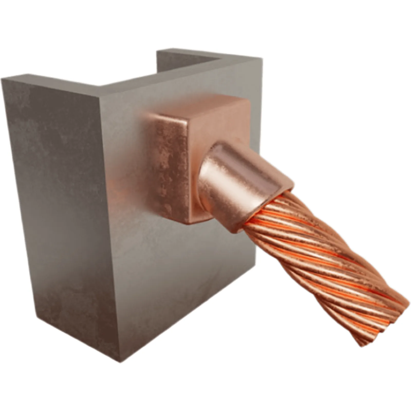 Molde para soldadura Exotérmica de superficie Vertical a cable 4 Awg en 45 Grados