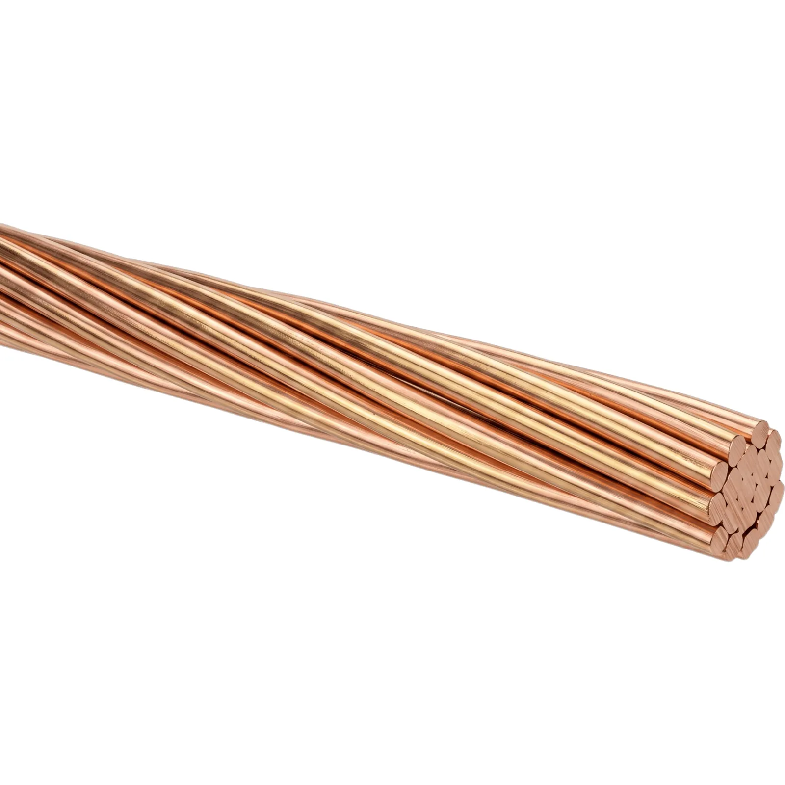 Cable de Cobre Desnudo | Calibre 8 AWG | Construcción Concéntrica | Alta Conductividad Eléctrica | Uso en Líneas Aéreas y Puestas a Tierra