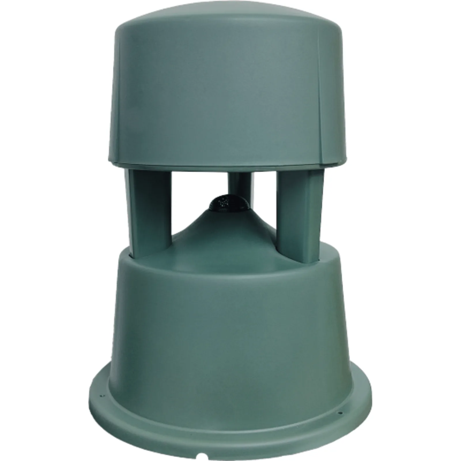 Bocina de Jardín Análoga / 30 Watts / Altavoz 5" / Línea 100 V / Sensibilidad 90 dB / SPL 108 dB / 50 Hz - 16 kHz / Color Verde / Exterior