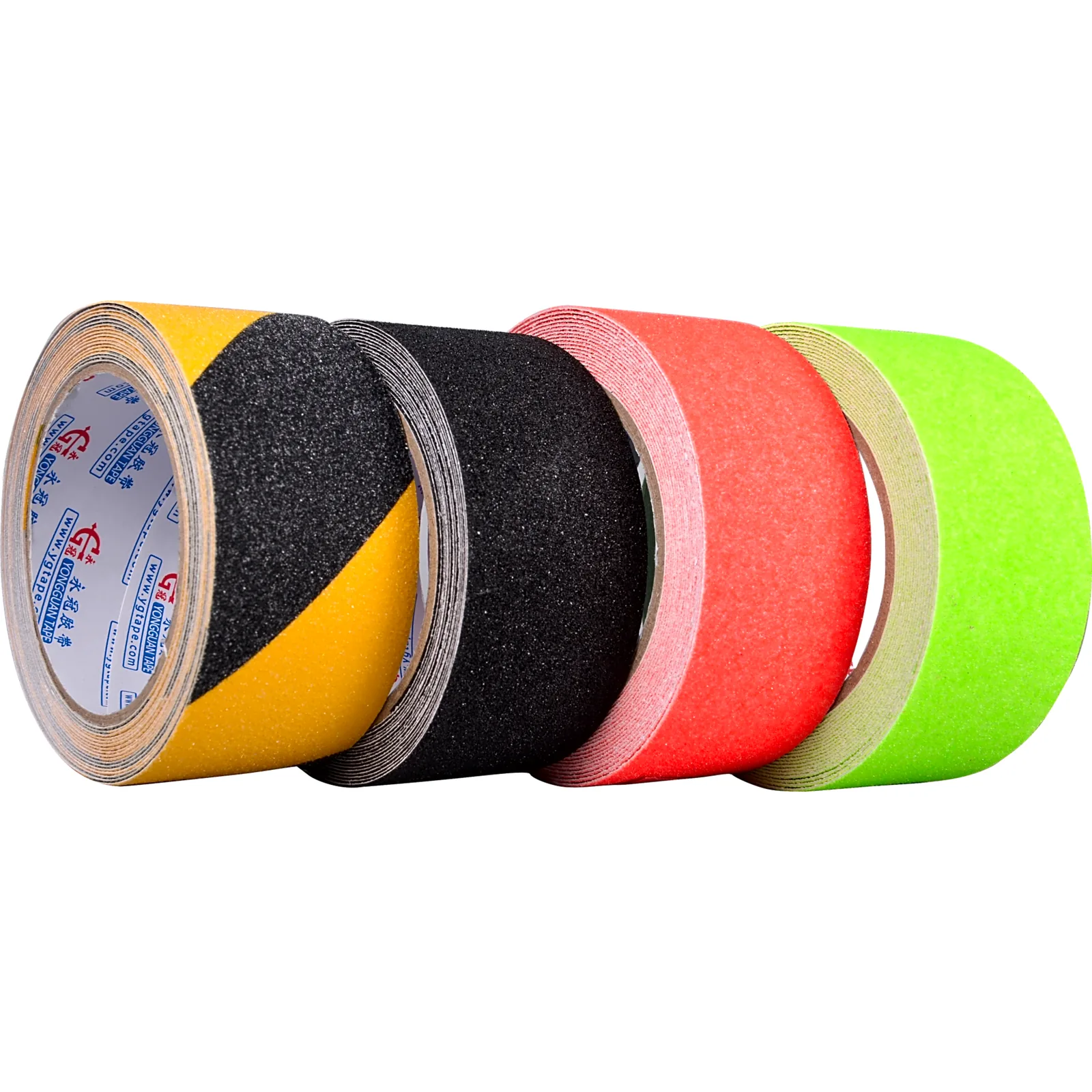 Cinta Adhesiva Antiderrapante de PVC / Adhesivo Acrílico Base Solvente / Espesor 0.8 mm / Ancho 50 mm / 5 m de Largo / Color Negro