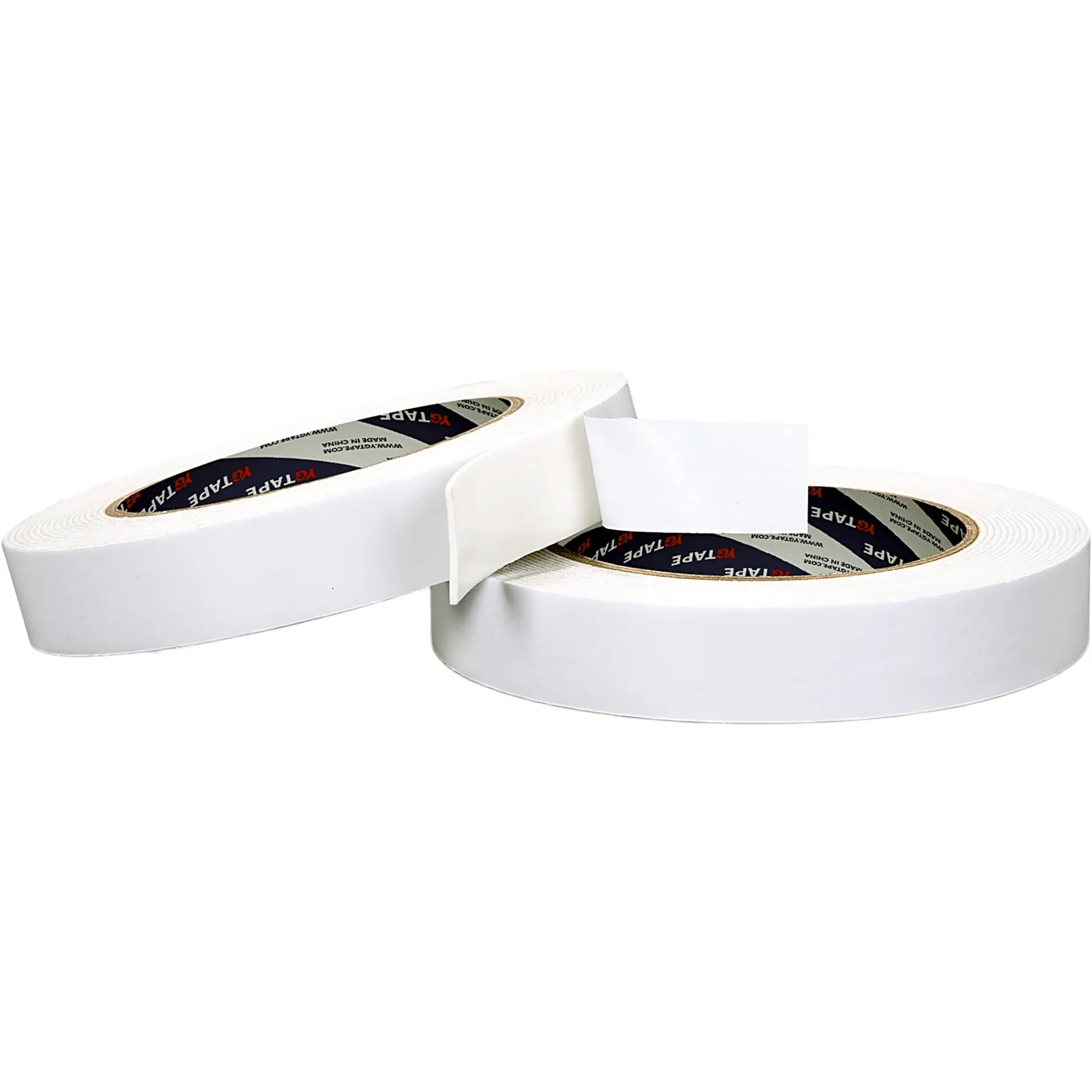 Cinta Adhesiva de Espuma EVA de Doble Cara / Adhesivo Hot Melt / Espesor 1 mm / Ancho 19 mm / 5 m de Largo / Color Blanco