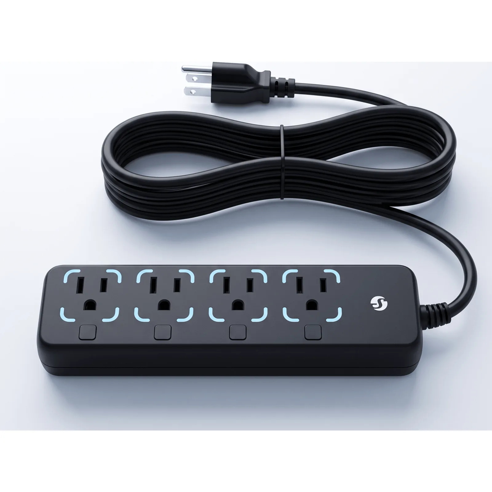 Toma multiple Inteligente / 4 Tomas / Wi-Fi Bluetooth Zigbee / Medición Individual / Protección Sobrecalentamiento / 3680 W Máx / 12 A por Toma / IP20