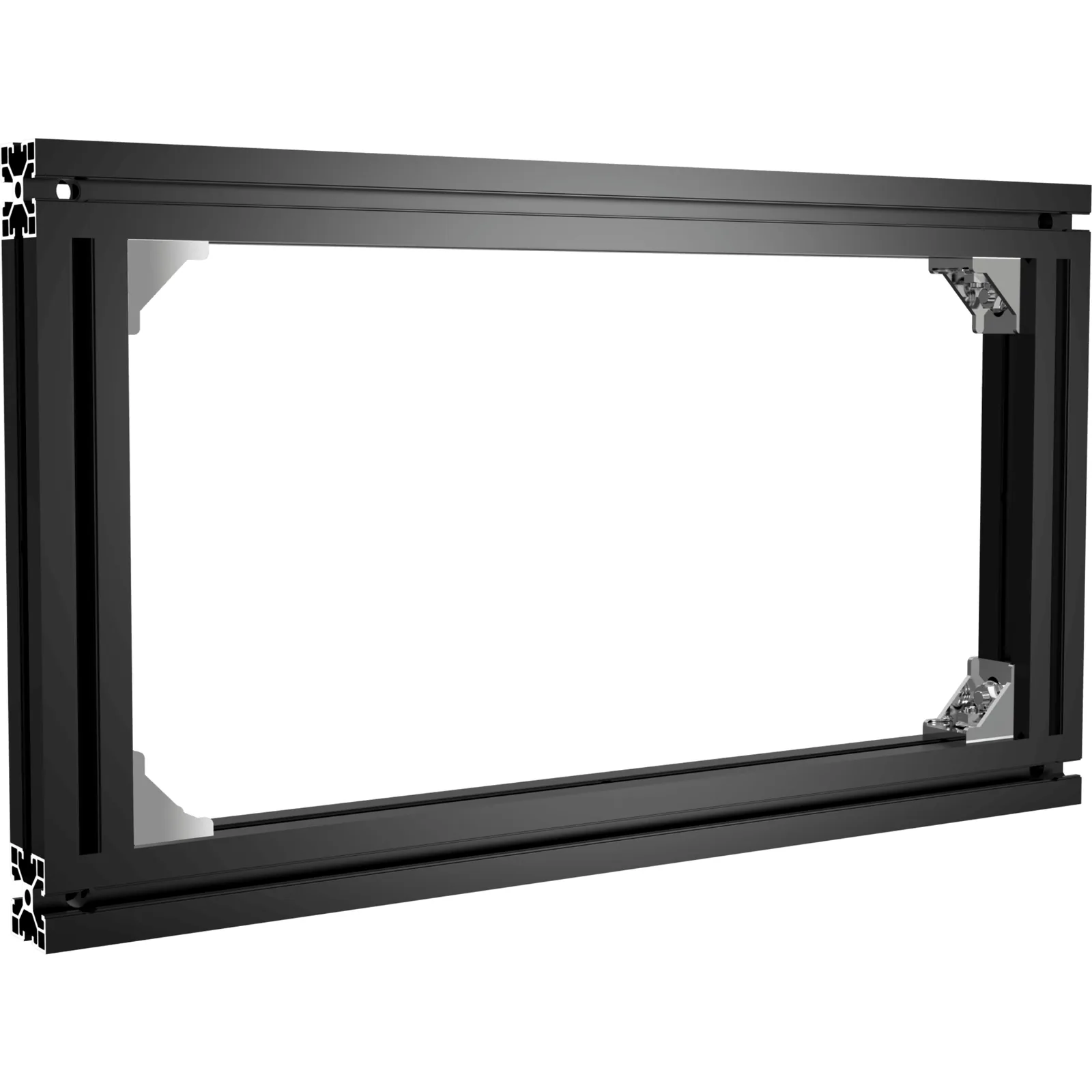 Soporte Modular 1x1 / Compatible con DS-D40W-2F / Negro / Pintura Electroestática / Instalación Rápida / Ligero y Delgado
