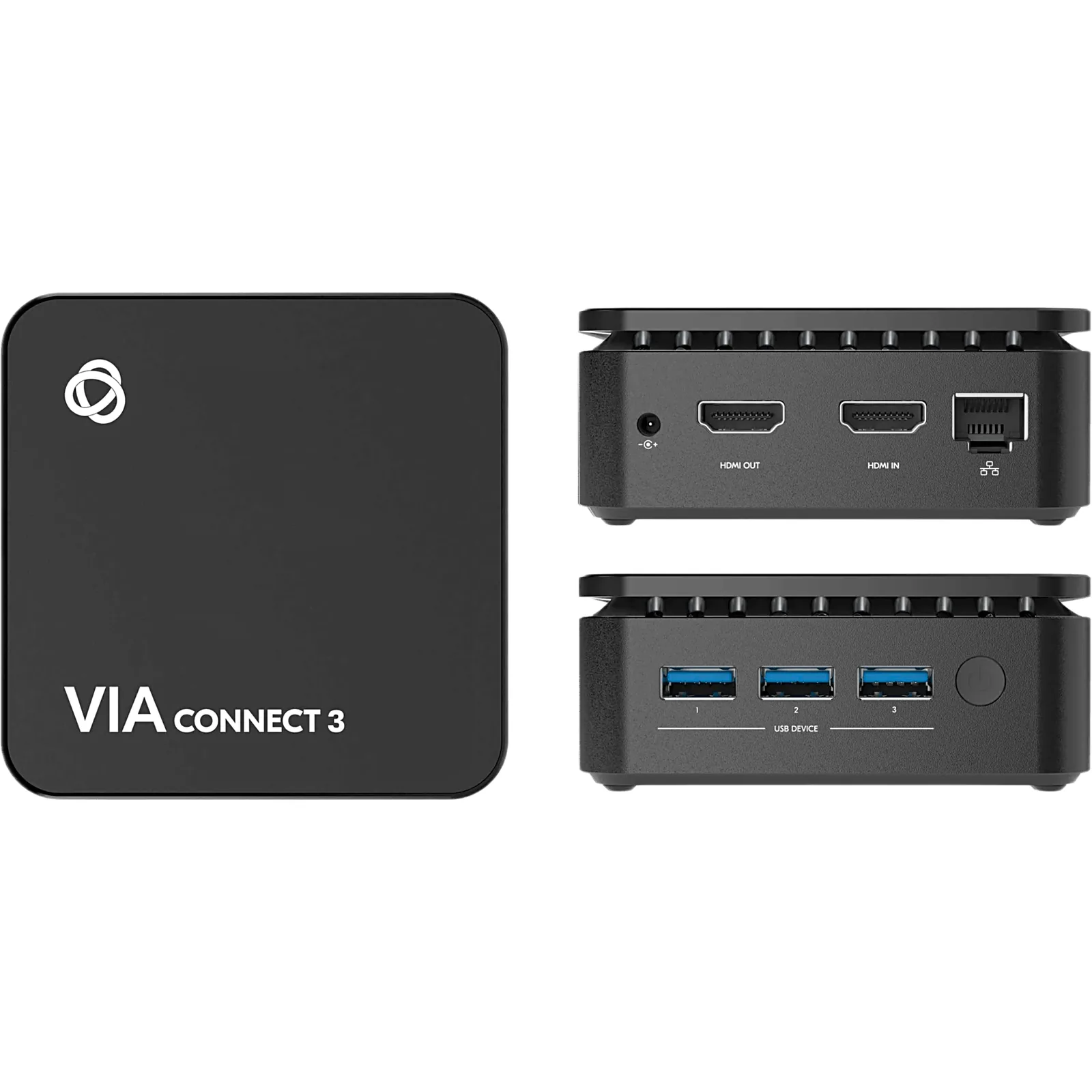 Solución de Presentación y Colaboración Inalámbrica 4K | Super-Compacta 9x9 cm | Wi-Fi y LAN Integrados | Cifrado 1024 bits | AirPlay, Miracast, Chromebook | 4 Participantes Simultáneos | HDMI 4K@30 Entrada y Salida | Ge