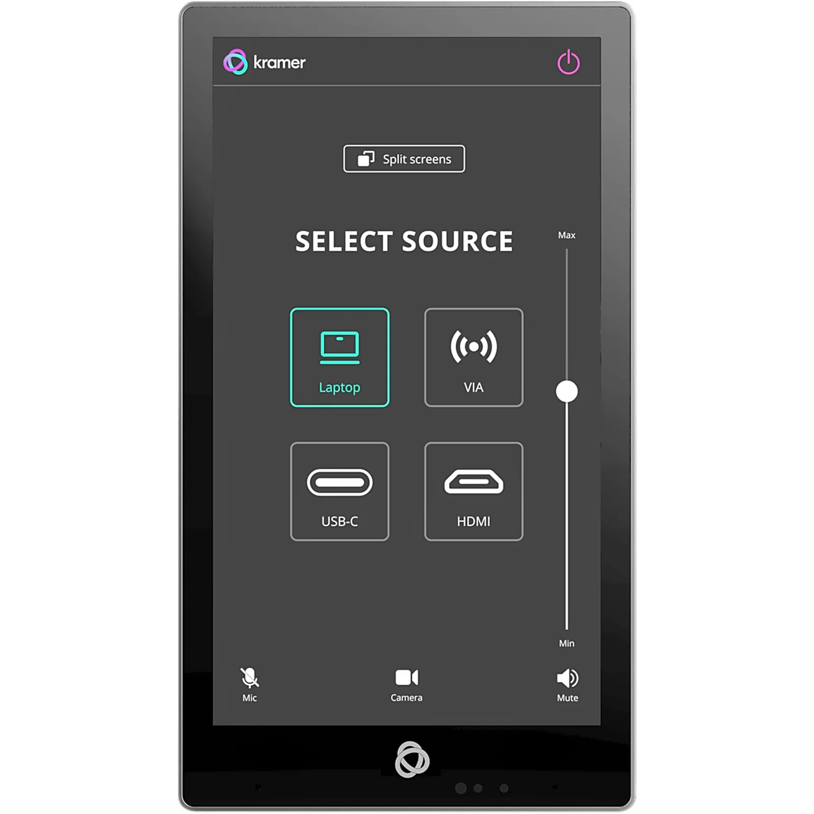 Panel Táctil 5.5" IPS | Resolución 720x1280 | Multi-Touch | Android 11 | PoE 802.3af | Wi-Fi 6 | Altavoz y Micrófono Integrados | Montaje en Pared | Kramer