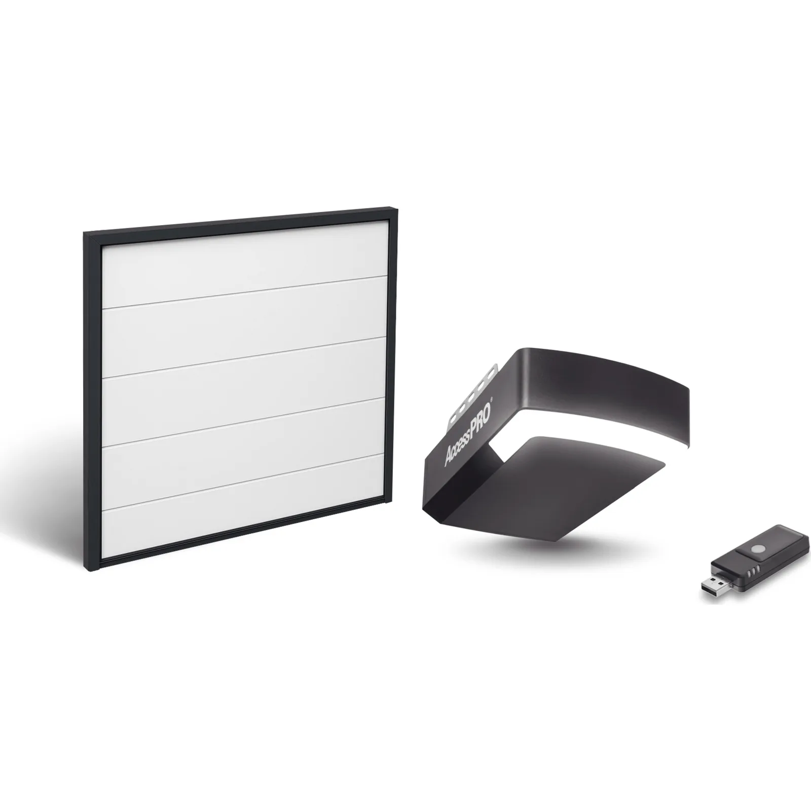KIT COMPLETO Incluye /Puerta D/ Garage / APDOORL 12x7 Pies / Lisa Linea Central / Insulada / Interfase ACCESSWIFI / Motor FS1000M / 1/2HP / Fuerte/Silencioso/Luz LED/Motor DC .