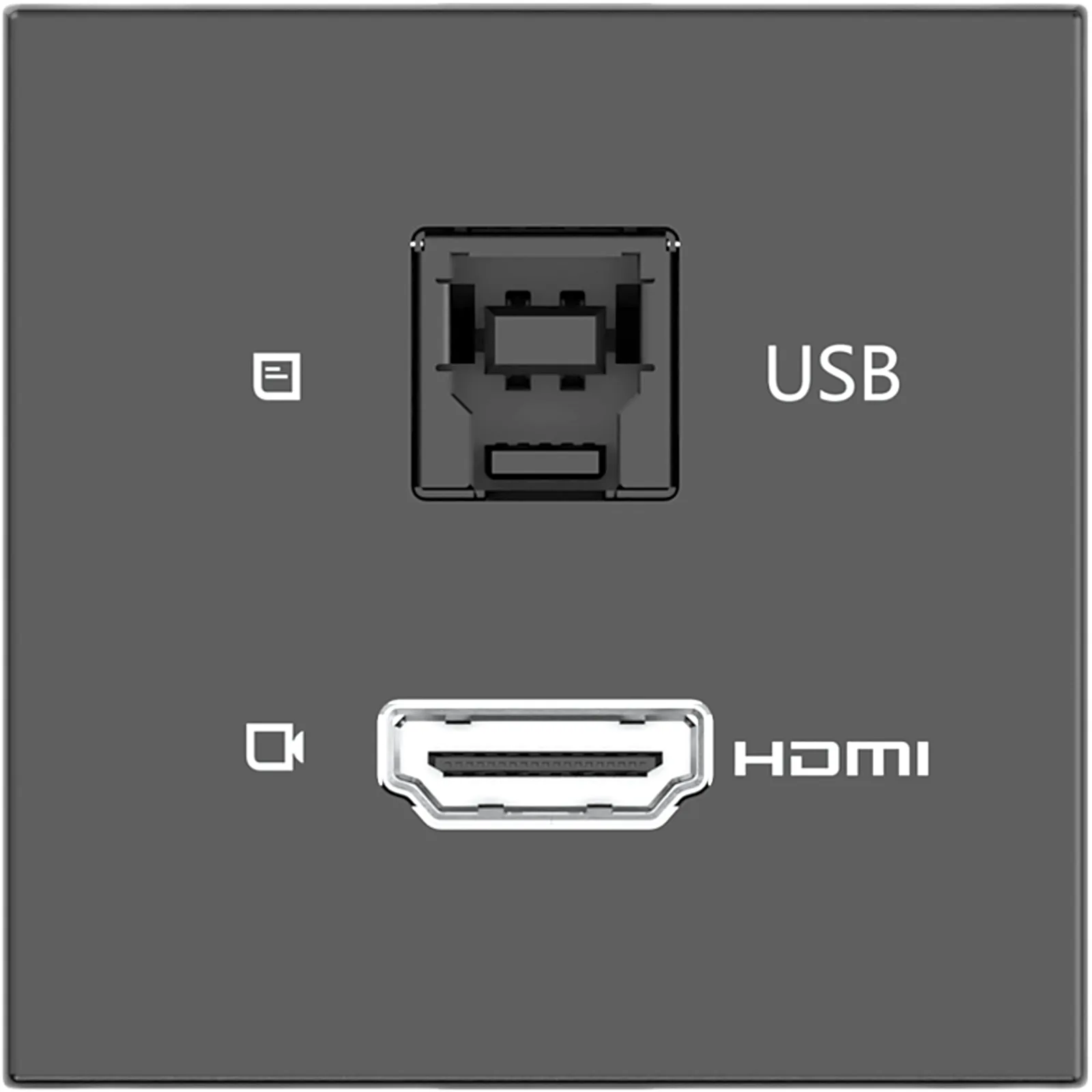 Módulo Pasivo | HDMI + USB Passthrough | 4K@60 (4:4:4) | USB 3.2 Gen 2 10Gbps | Graphite Black