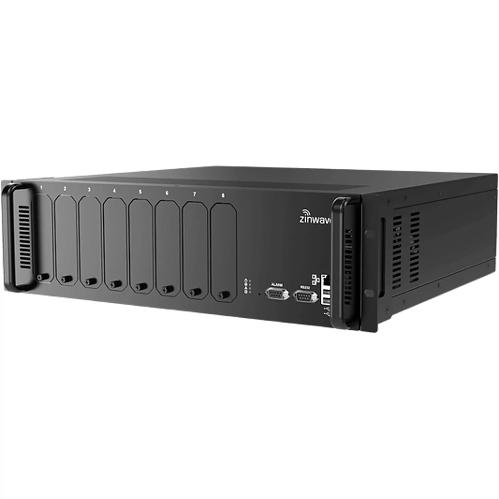 Primary Hub Zinwave 8000 / Ancho de Banda 150 MHz a 5 GHz / Modular con Matriz Interna / Alimentación AC 110-230 V / 3RU / Conexiones Ethernet, Alarmas y USB