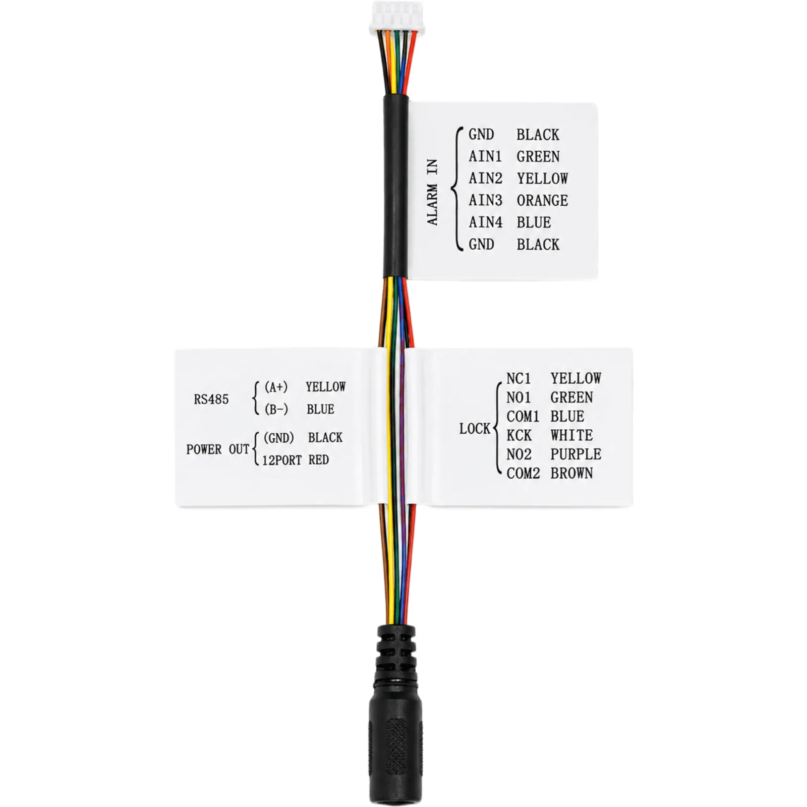 Arnés De Refacción Para Conexión De DSKV6114ME1, Alimentación, Entradas De Alarma, Comunicación Y Control De Cerradura.