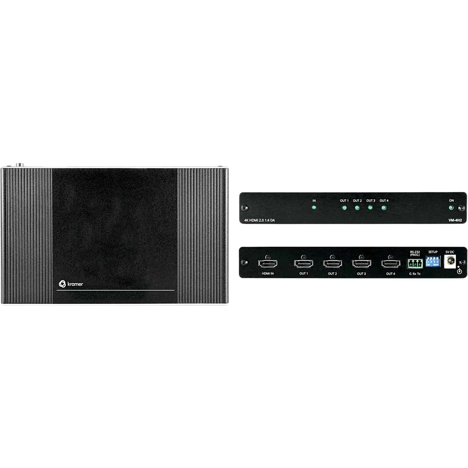 Distribuidor Amplificador HDMI 1:4 | 4K@60Hz (4:4:4) | HDR10 | HDCP 2.2 | Ancho de Banda 17.82 Gbps | Manejo Inteligente EDID | RS-232 | Mega TOOLS™