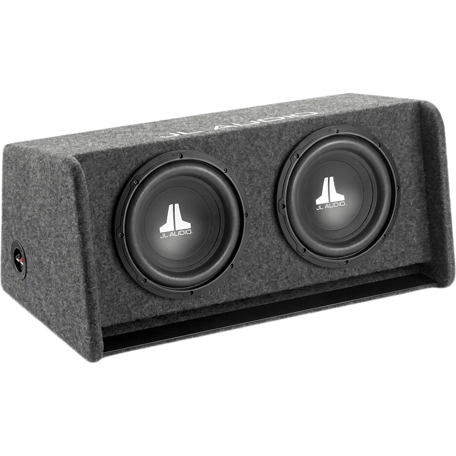 Subwoofer W0v3 dual de 10 pulgadas / Car Audio / 300 W RMS (Simple) o 600 W RMS (Dual) / Impedancia 2 ohm o 4 ohm / Carcasa con Puertos de Ranura / Polipropileno Relleno de Minerales / Terminal con Botones