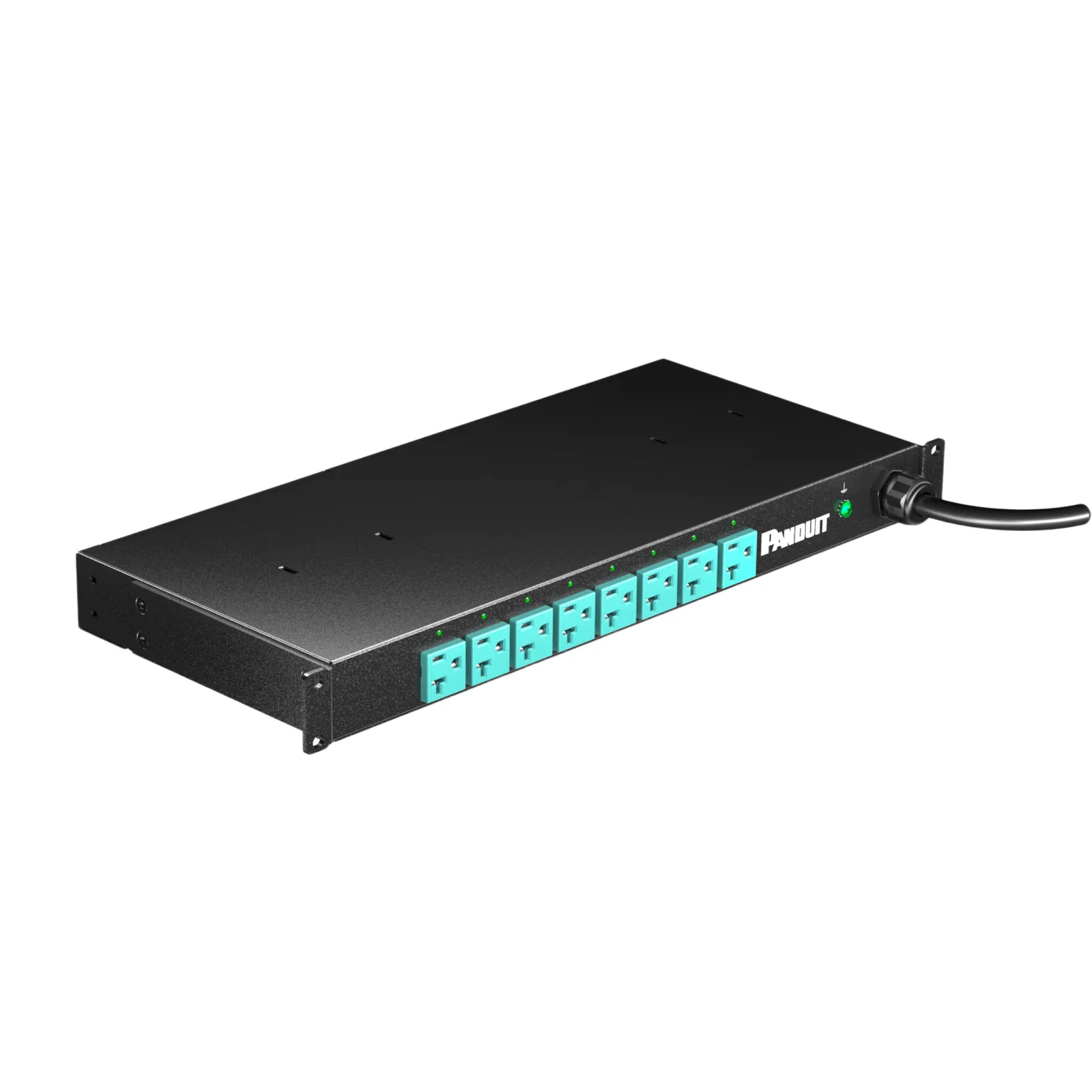 PDU EL2P Switchable y Monitoreable (MS), para Distribución de Energía, Enchufe de Entrada NEMA L5-20P, Con 8 Salidas 5-20R, Horizontal 19in, 120 Vca, 20 Amp, 1 UR