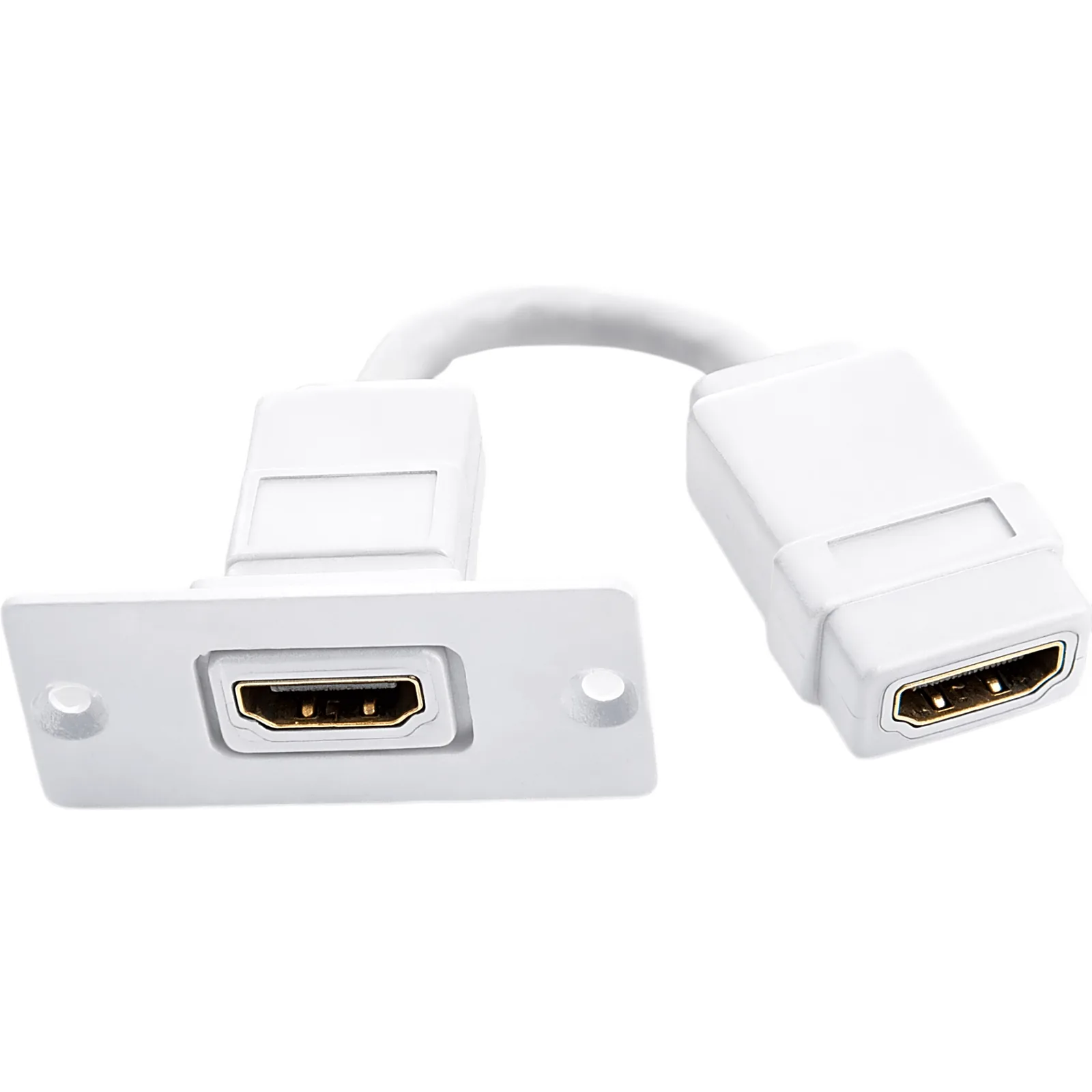 Wall Plate Inserción HDMI | Conexiones HDMI | Tamaño Espacio Simple | Blanco