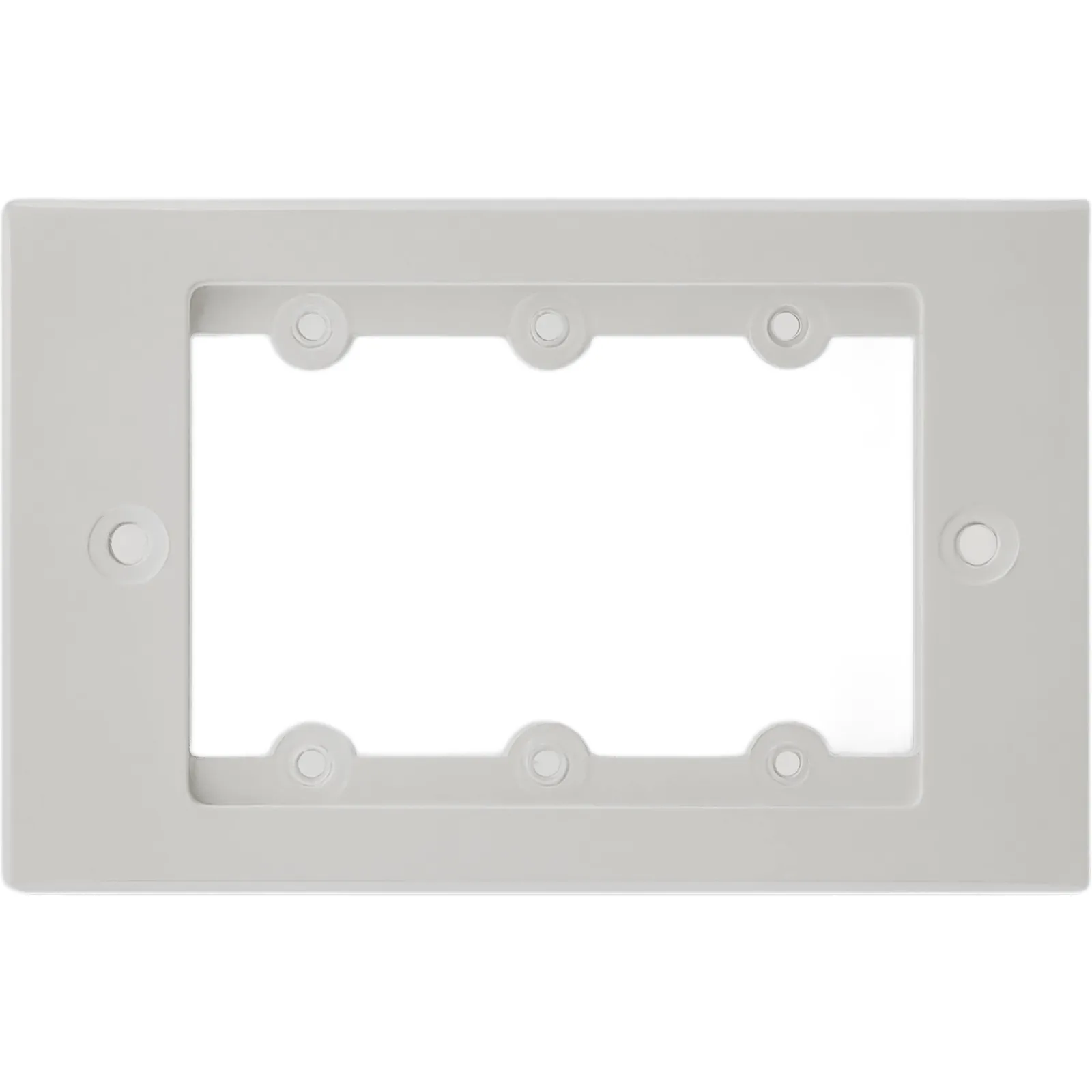Frame para Wall Plate Inserción | 1 Gang | Metal | Version USA | Incluye Inserciones y Tornillos | Blanco