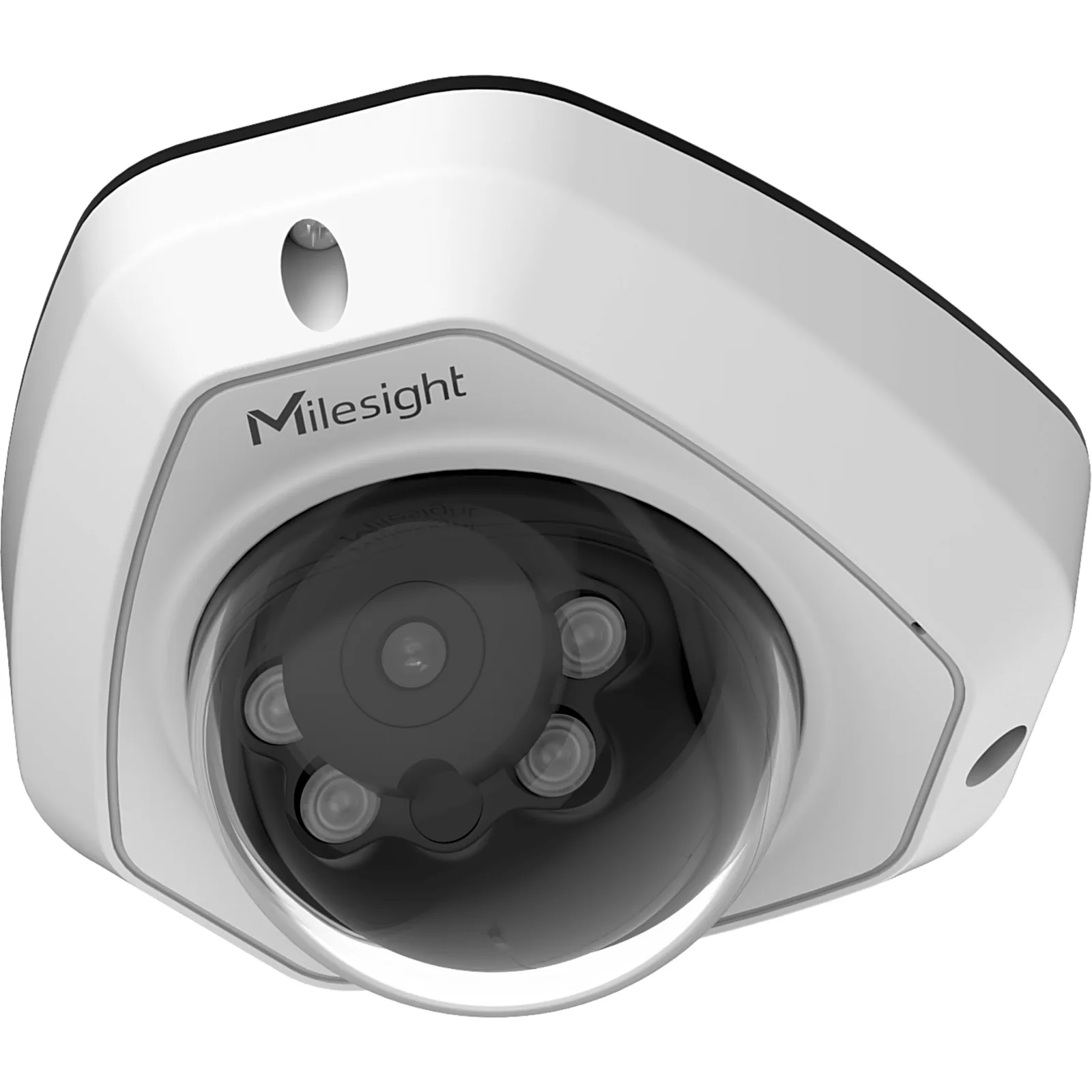 Mini Dome Vandal-proof AI 4MP / 2688x1520 / H.265+ / Starlight 0.005Lux / Super WDR 120dB / Lente 4mm / Micrófono Integrado / SIP / IR 30 m / IP67 IK10 / PoE / NDAA