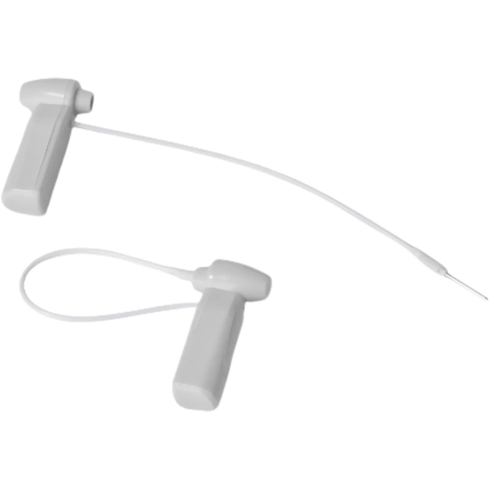 Etiqueta de Seguridad SunPro Small Griffe con Pin / RF / Bloqueo Estándar / Gris / Cordón 90-410 mm (3.5-16 in) / Dimensiones 48x13x23 mm (1.89x0.51x0.91 in)