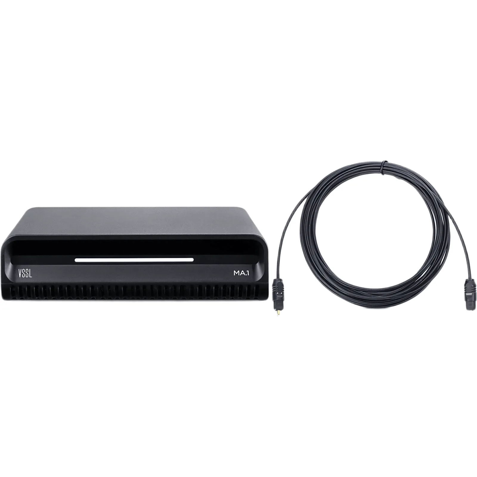 Amplificador de Audio Streaming VSSL MA1 125W Clase D | 2 Canales | AirPlay 2 + Google Cast | Bluetooth 5.3 | HDMI eARC | Cable Óptico Toslink 4.6 m (15 ft) | Multiroom Audio