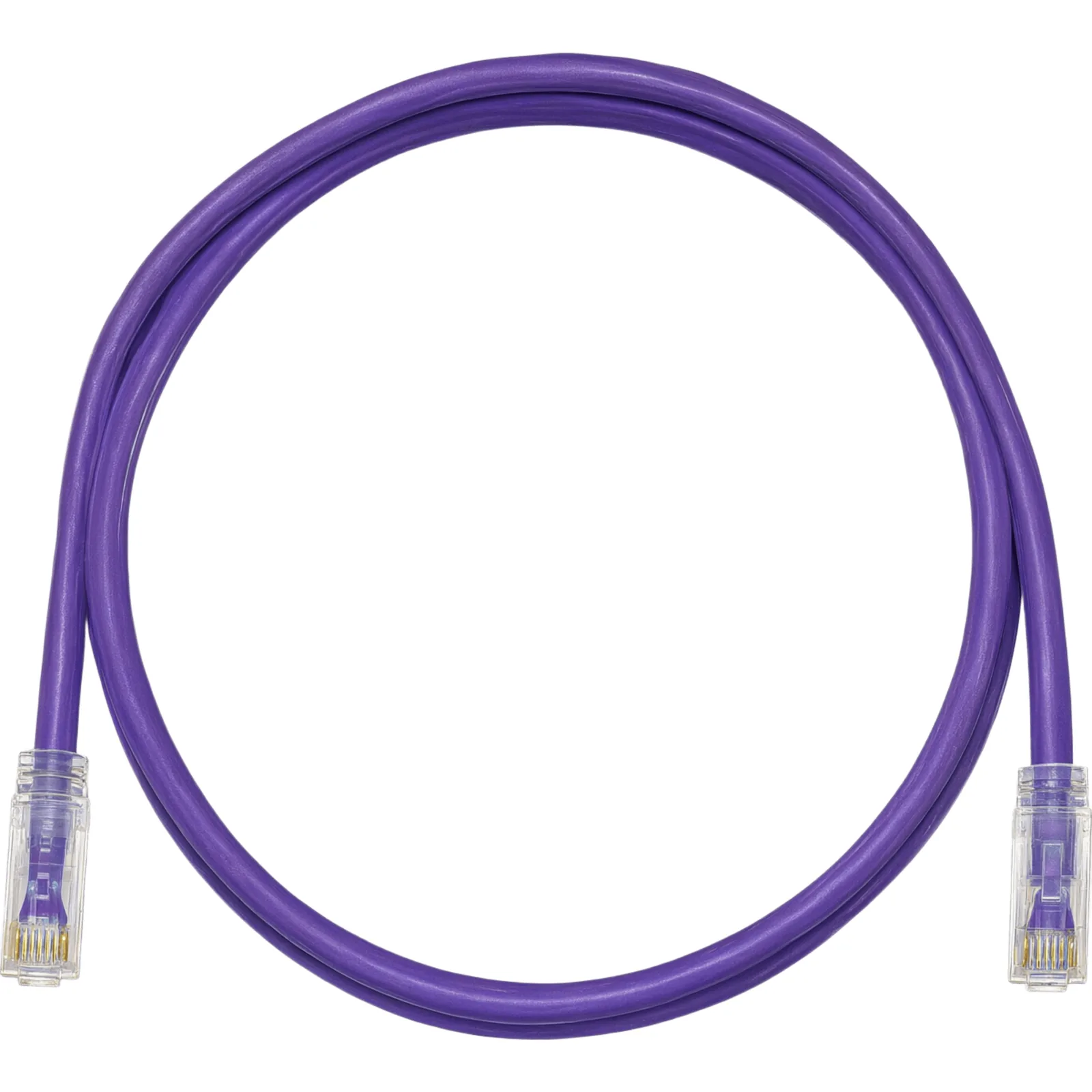 Cable de Parcheo TX6, UTP Cat6, 24 AWG, CM, Color Violeta, 0.61 Metros (2 Pies)