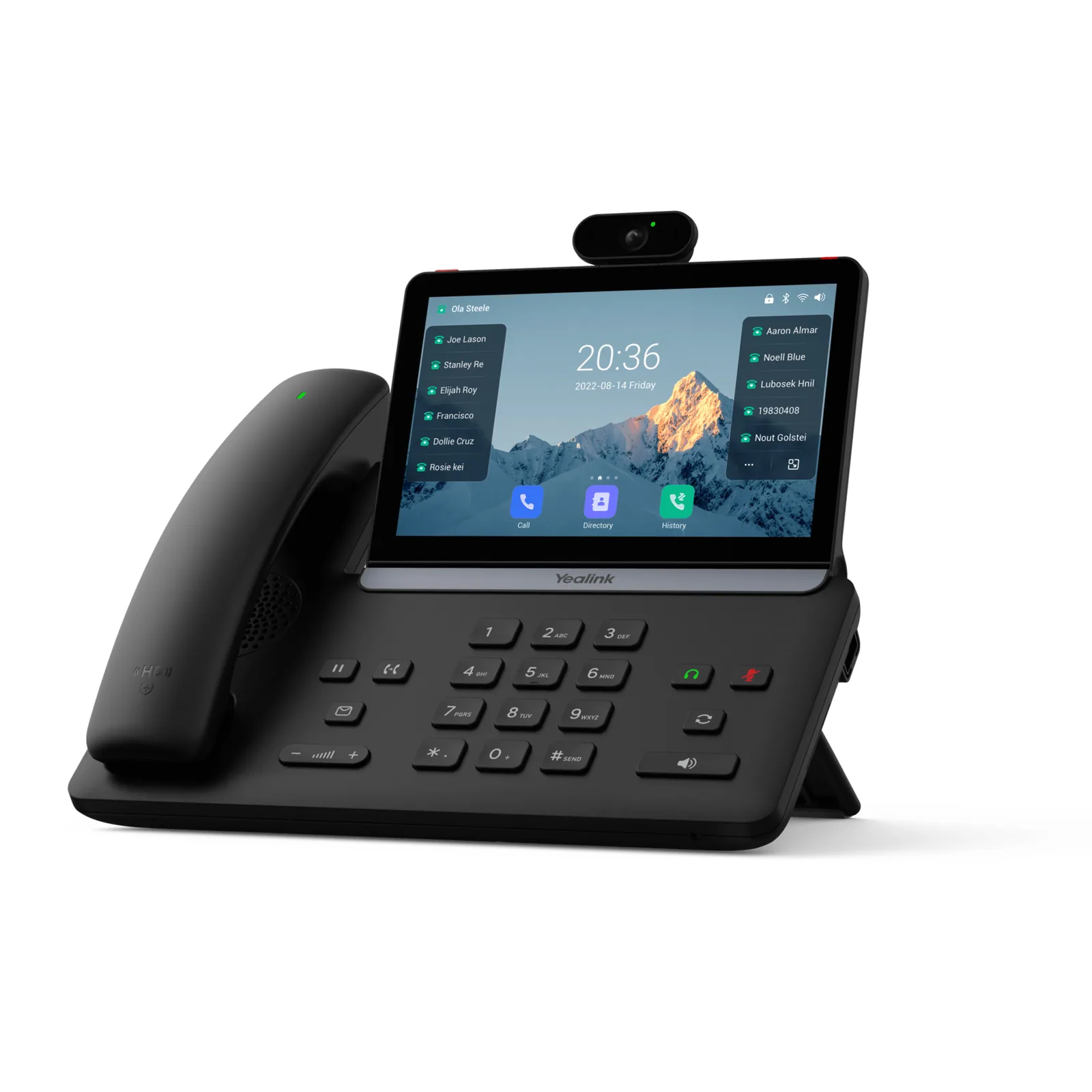 Teléfono IP Inteligente Yealink SIP-T88V Pro con Cámara HD y Auricular Bluetooth Inalámbrico