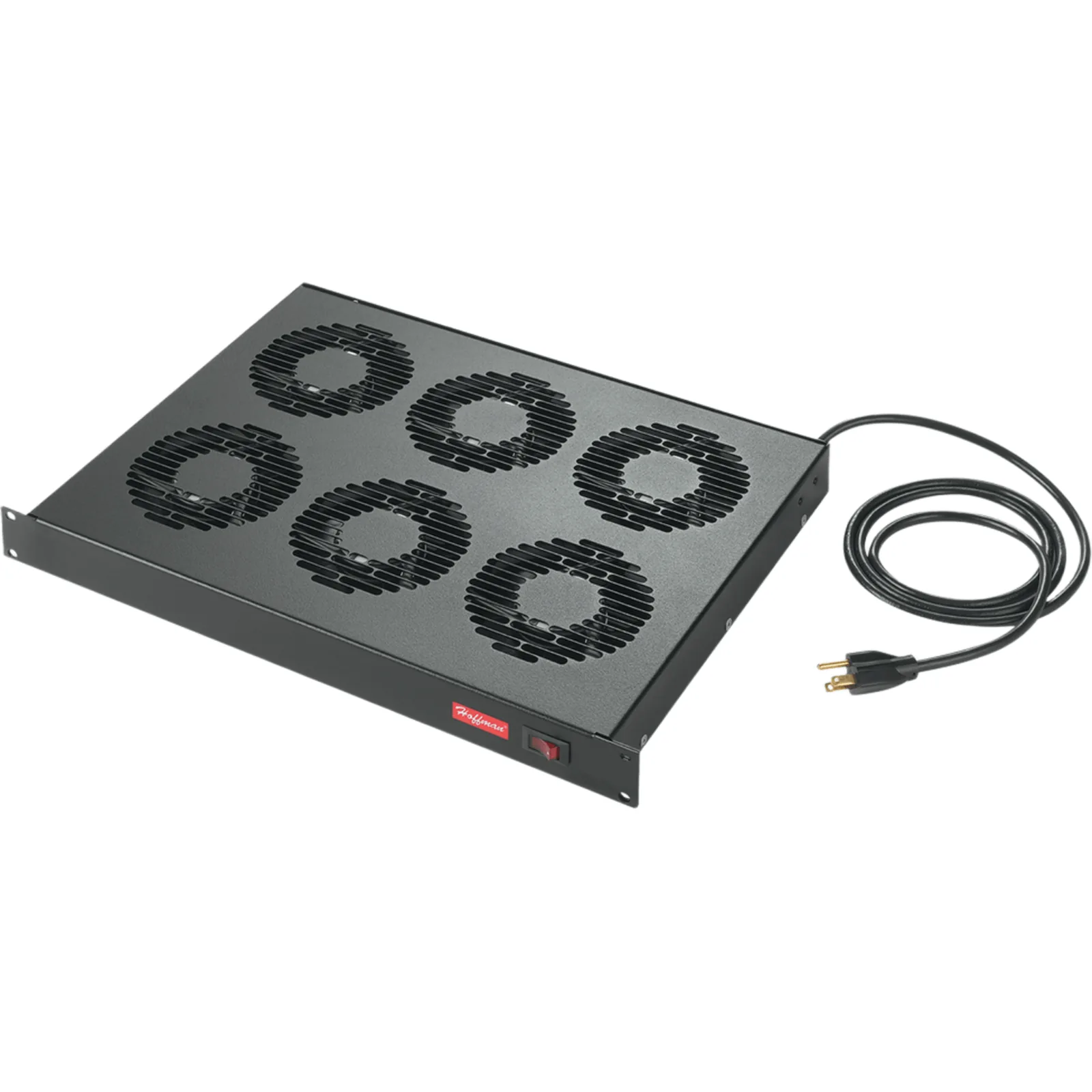 Charola con Ventiladores para Rack 19 in (48.3 cm) / 1U / 3 Ventiladores / 45W / 100-120V AC / Acero Negro RAL 9005