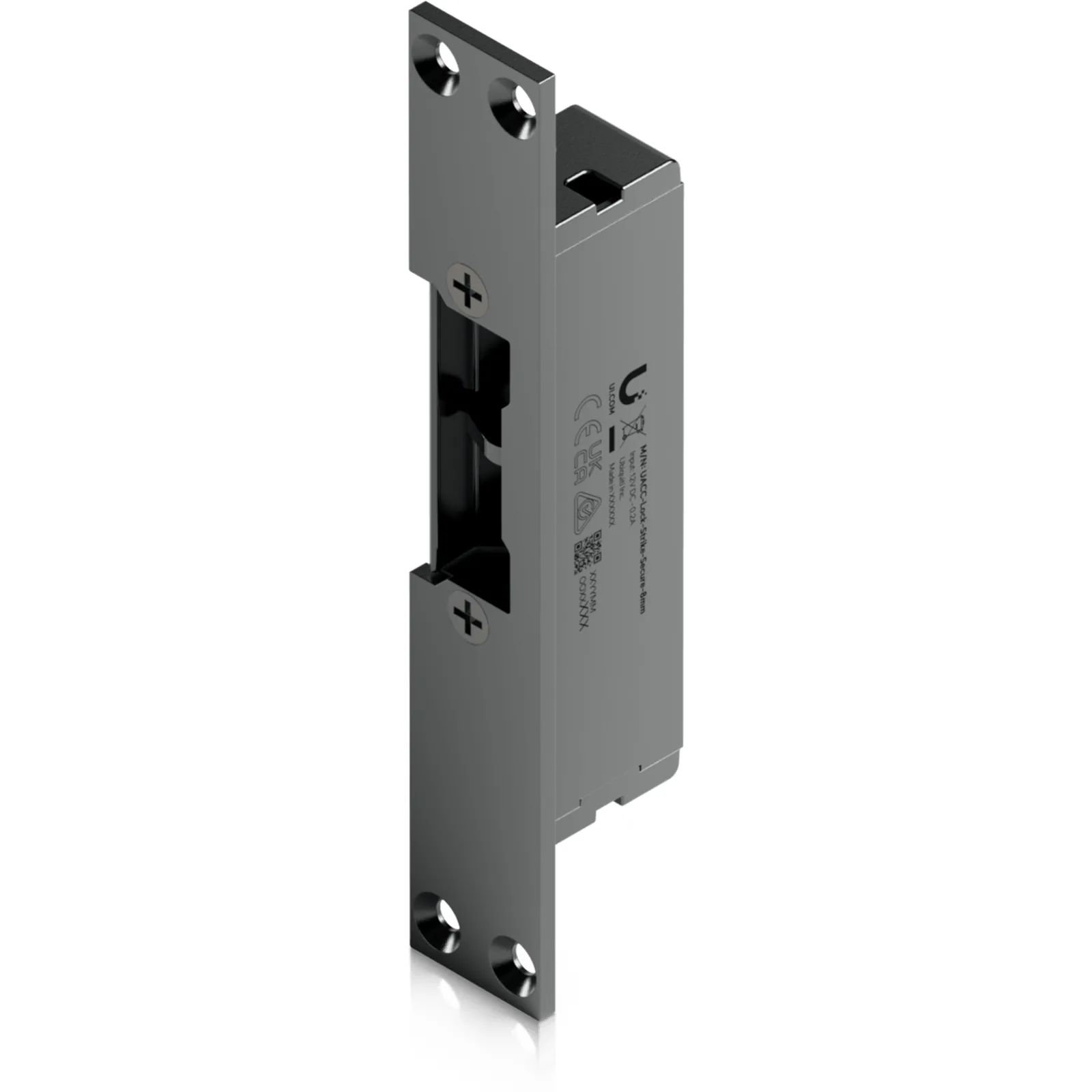 Contrachapa eléctrica de seguridad intrínseca a prueba de fallos Fail-Secure (normalmente cerrada), sujeción de hasta 227 kg (500 lb) y profundidad de pestillo de 8 mm