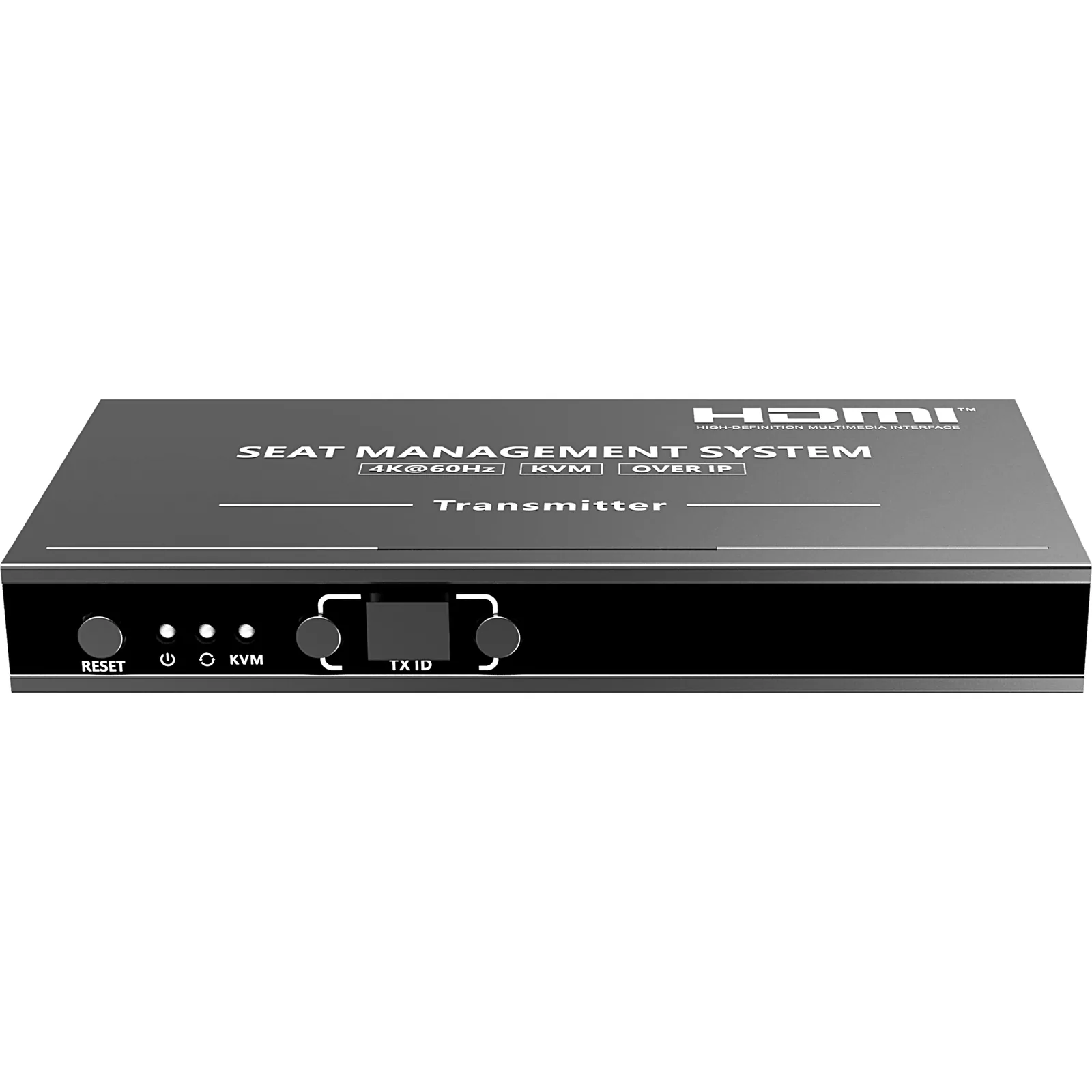 Transmisor KVM por IP | 4K@60Hz | 120 m con PoE | Loop-out | Multiview y Videowall | HDMI 2.0 | USB 2.0 | Metálico