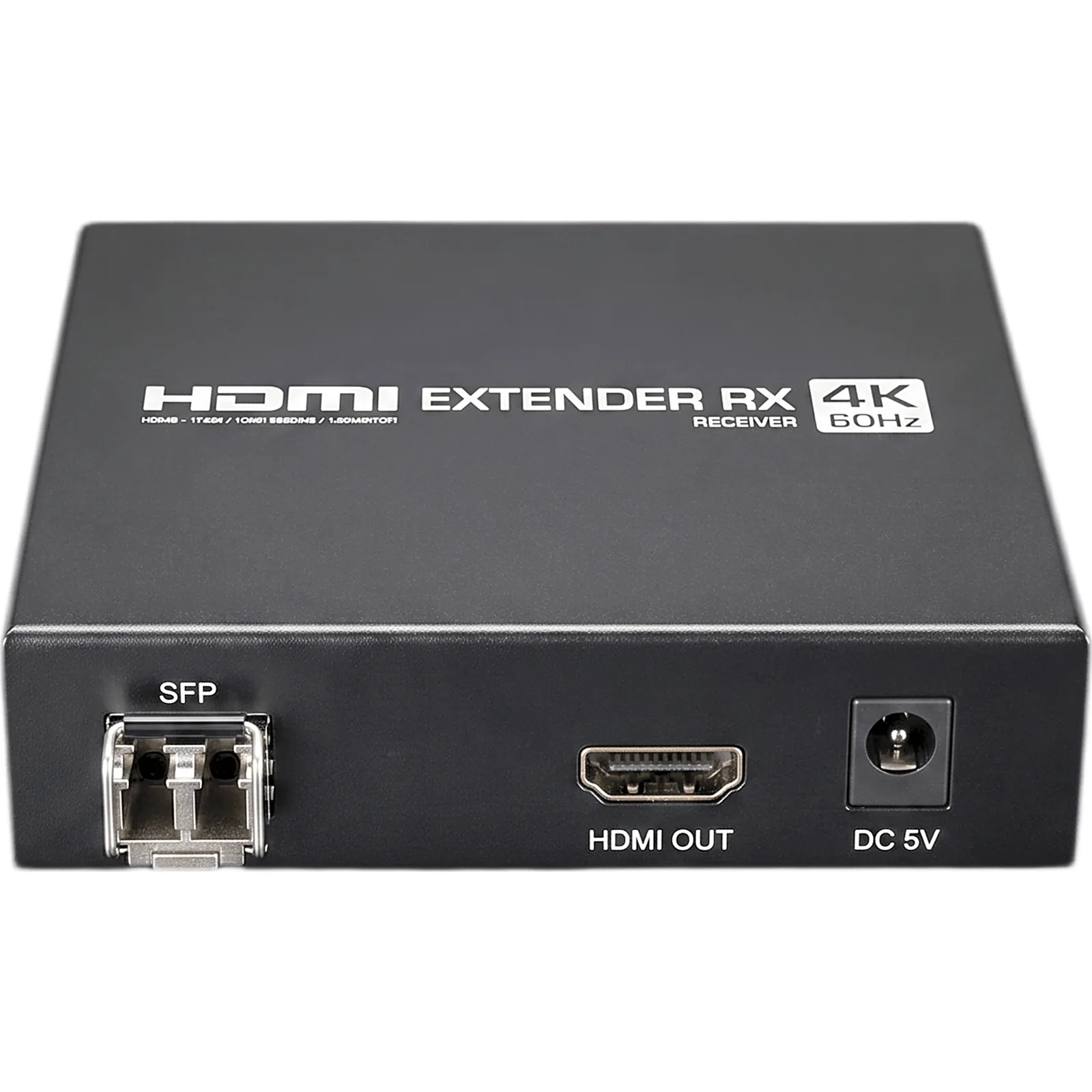 Receptor HDMI sobre IP | 4K60Hz | Fibra Óptica 40 km (24.85 mi) | 18 Gbps | HDMI 2.0 | HDCP 1.4/2.2 | IR | Protección ESD