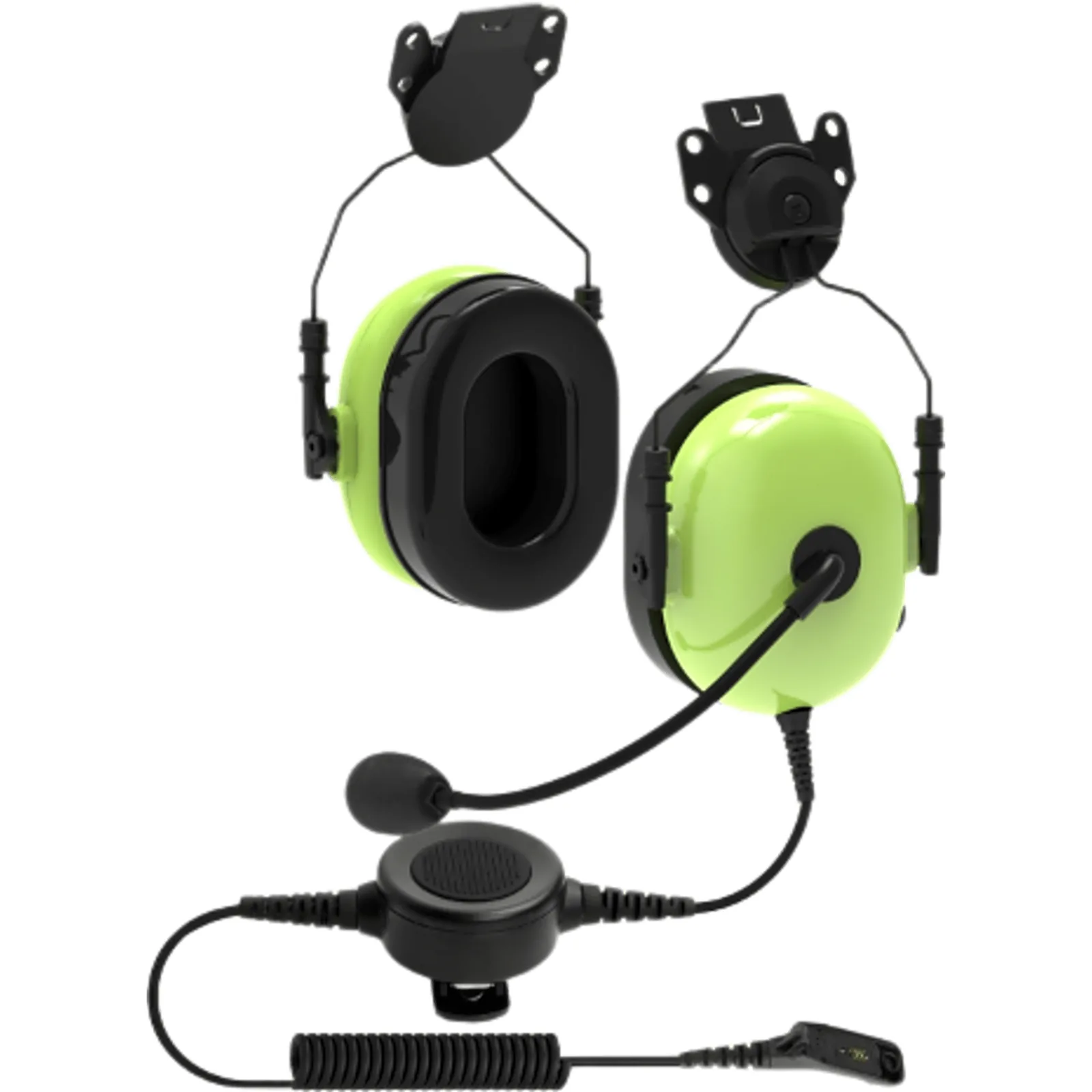 Auricular Unilateral / Reducción de Ruido Pasiva 28 dB / Micrófono de Brazo Flexible / Diadema Ajustable / Botón PTT Grande / Uso con Guantes