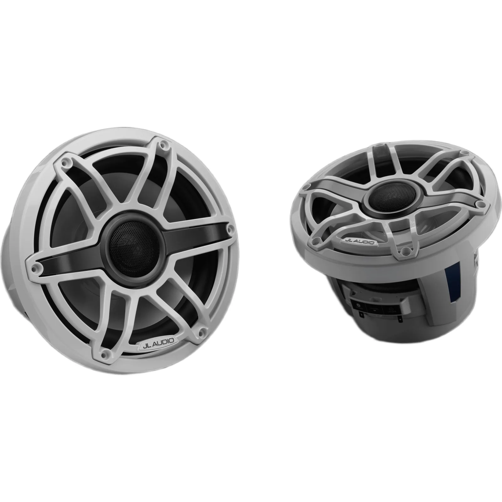 Bocinas Náuticas Coaxiales 8.8" (224 mm) / 125 W RMS / 90.5 dB / 38 Hz-20 kHz / 4 &Omega; / Polipropileno con Mica / Tweeter Cúpula de Seda / Rejilla Deportiva Blanca