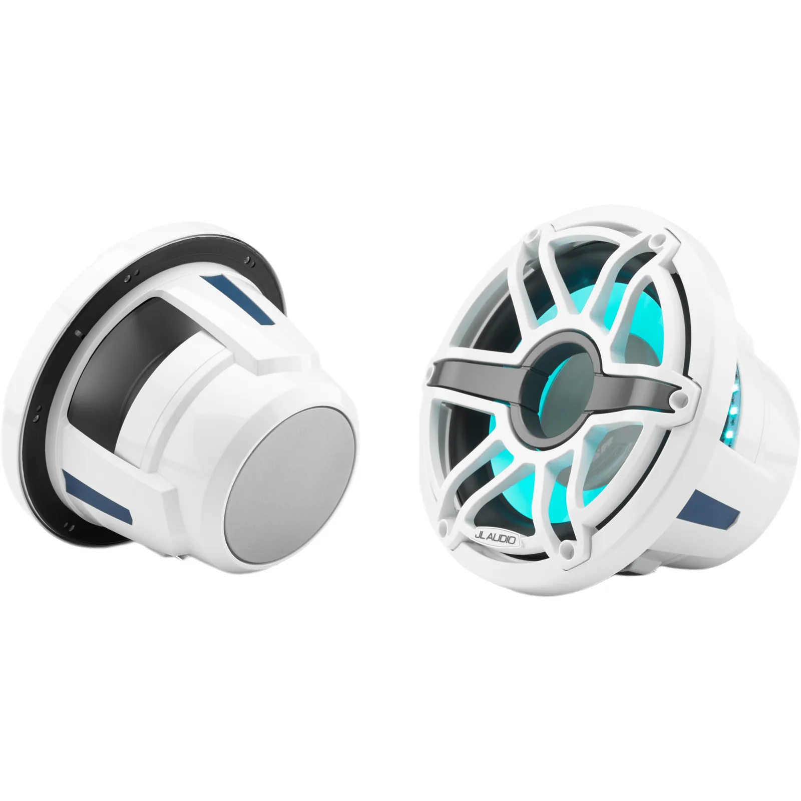 Subwoofer Náutico 10" / 250 W RMS / 4 &Omega; / Iluminación LED Transflective™ / Cono de Polipropileno Relleno de Mica / Deflector Infinito o Caja Sellada / Marino IPX7