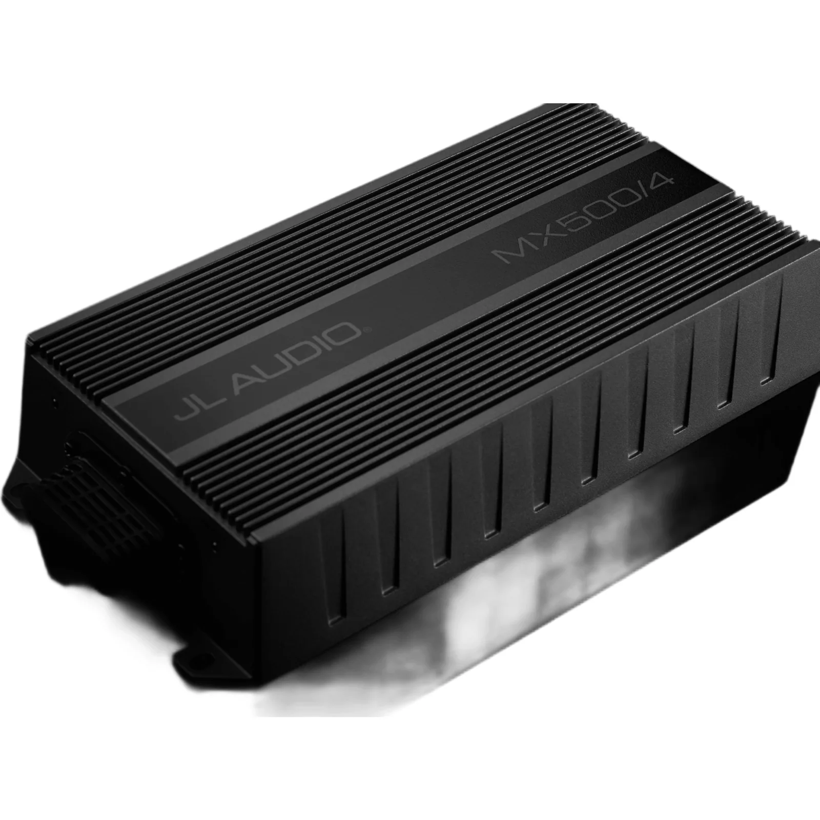 Amplificador Náutico y para Deportes de Motor / 4 Canales / 500 W RMS / Clase D / IPX7 / Filtros Paso Bajo y Paso Alto / Potenciómetros Calibrados con Bloqueo