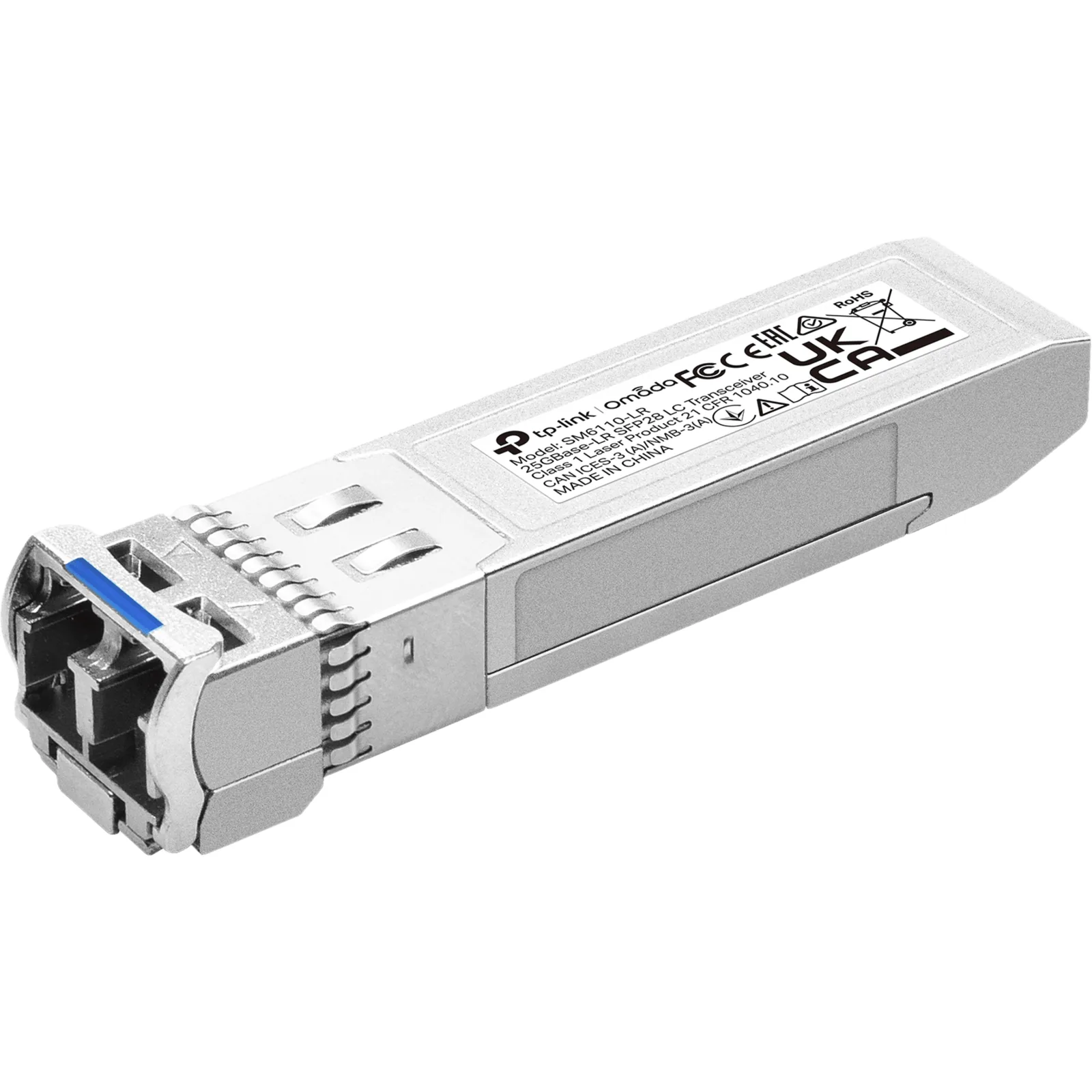 Transceptor Omada SFP28 / 25GBASE-LR / 1310 nm / Monomodo / LC Dúplex / 10 km / DDM / Hot-Swappable / Bajo Consumo 1.2 W / Compatible MSA