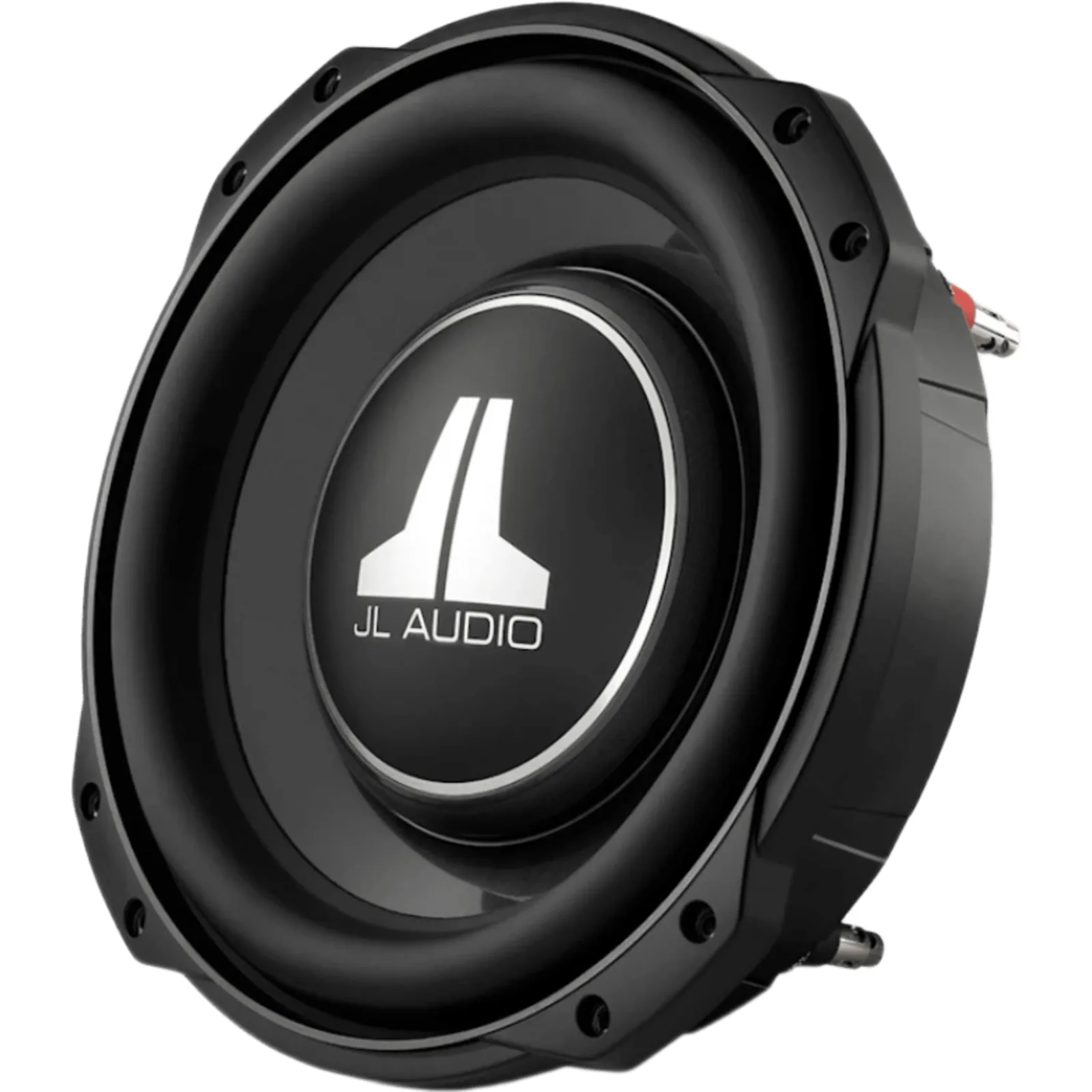 Subwoofer para Coche de Línea Fina / 10" (25.4 cm) / Dual 8 &Omega; / 400 W RMS / Cono de Polipropileno Relleno de Minerales / Terminal con Botones / Profundidad de Montaje 83 mm (3.25 in) / Xmax 15.2 mm (0.6 in)