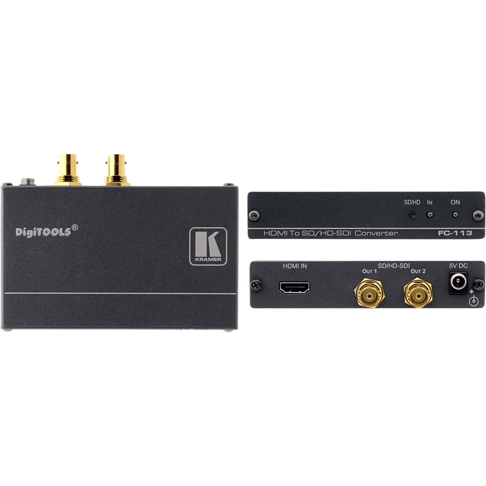 Conversor de Formato HDMI a 3G HD-SDI | 1 Entrada HDMI | 2 Salidas SD/HD/3G HD-SDI BNC | Tasa de Datos hasta 3 Gbps | Audio Embebido | Compatible HDTV | Multi Estándar SMPTE 259M, 292M y 424M | LED Active Input |