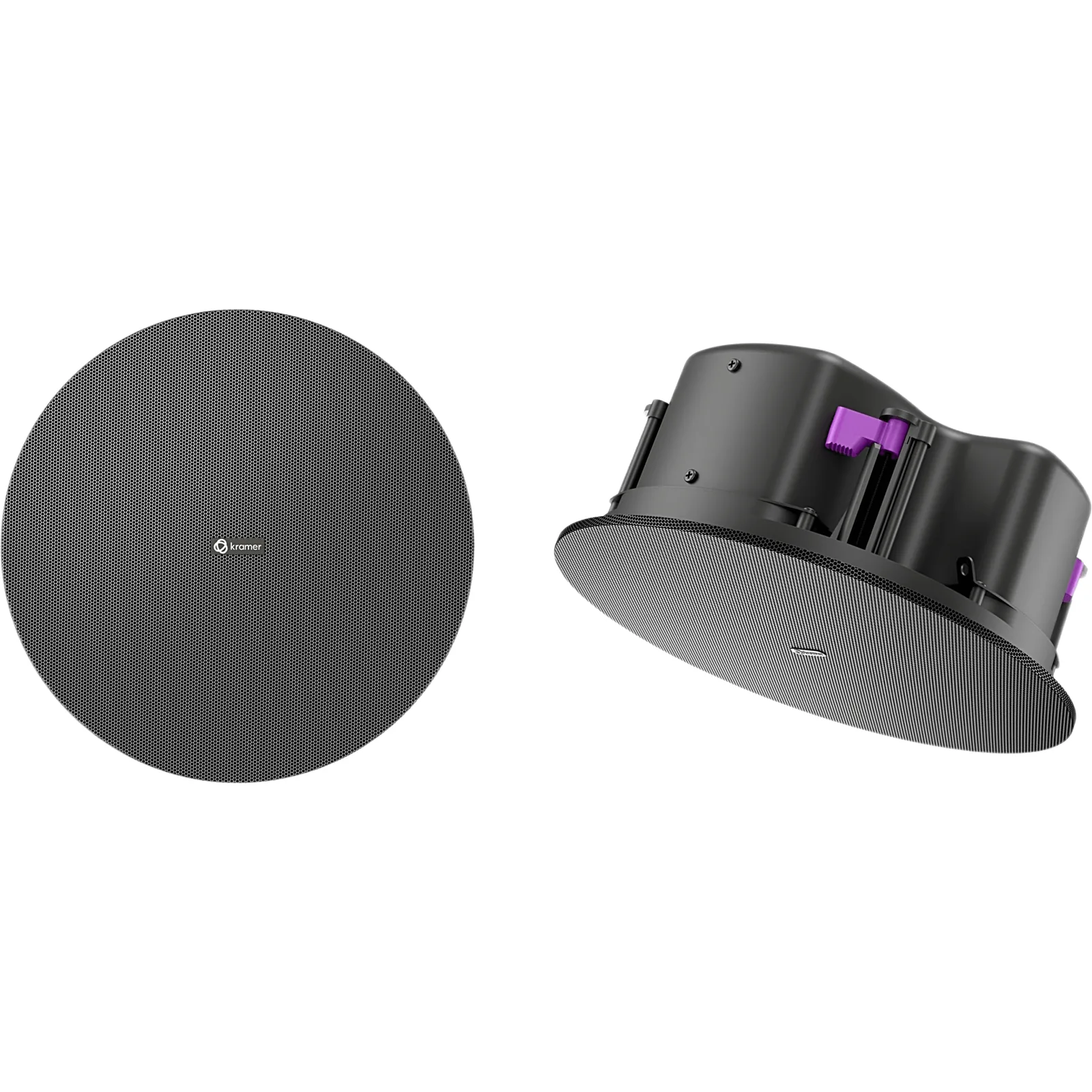 Altavoz de Techo Pasivo 2 Vías | 6.5" (165 mm) Coaxial | 8&Omega; y 70V/100V | 30W Continuo | 90dB Sensibilidad | 105dB SPL Continuo | 107dB Pico | Plenum Rated UL2043 y UL1480A | Perfil Bajo Caja Cerrada | Rejillas Magnéticas Blancas y