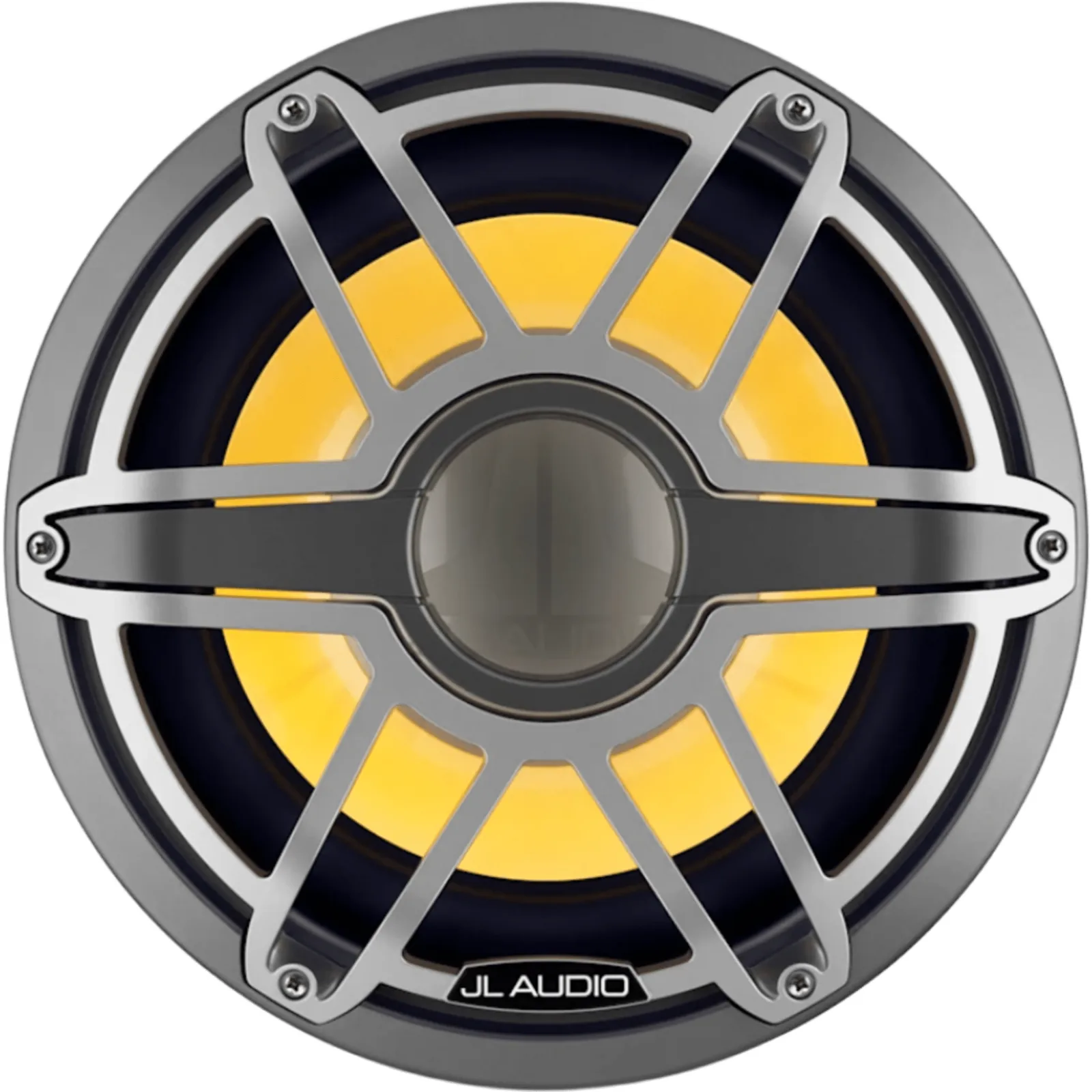 Subwoofer Náutico 12" / Deflector Infinito / 600 W RMS / 4 &Omega; / Iluminación LED Transflective™ / Rejilla Deportiva de Titanio / Diámetro 356 mm (14 in) / Peso 11.5 kg (25.35 lb)
