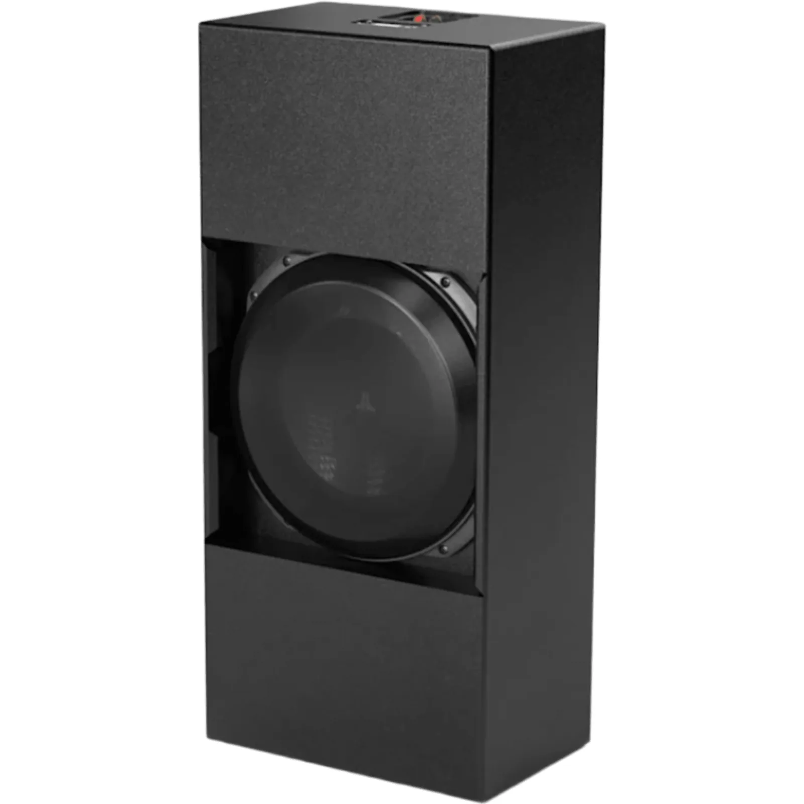 Subwoofer de Cine Personalizado / 13.5 in (343 mm) / Carcasa Sellada / Profundidad 9 in (229 mm) / Potencia RMS 1000 W / Respuesta de Frecuencia 22 Hz-150 Hz / Acabado Texturizado Negro / Rejillas Incluidas / JL Audio Fathom