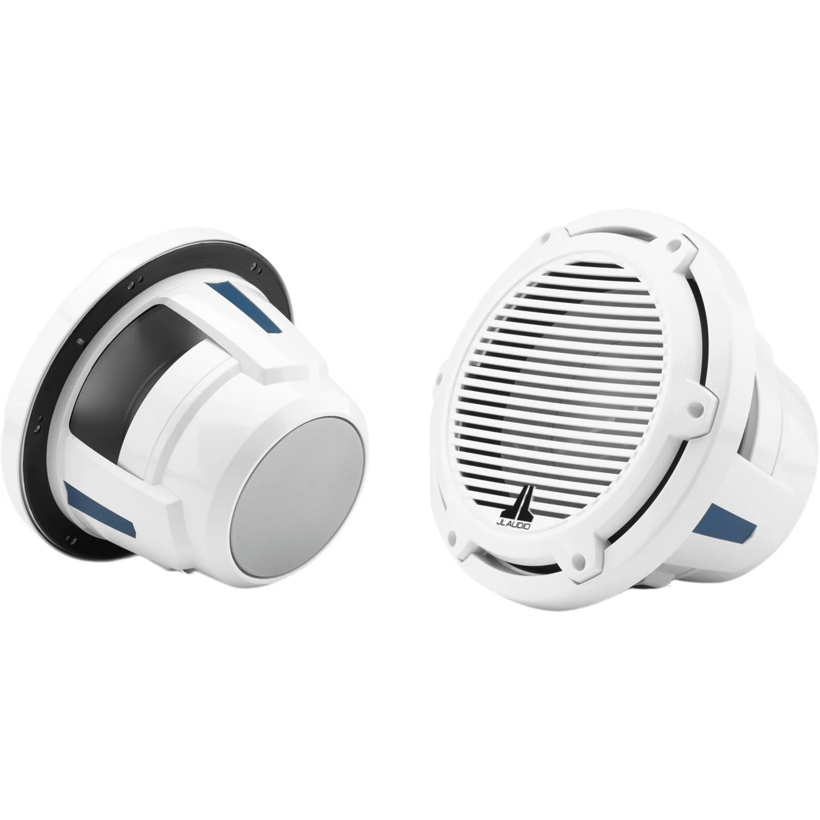 Subwoofer Náutico JL Audio M6 / 10" (254 mm) / Rejilla Clásica Blanca / 250 W RMS / 4 &Omega; / Cono de Polipropileno Relleno de Mica / Deflector Infinito o Recinto Cerrado / Amplificador Recomendado 75-250 W RMS