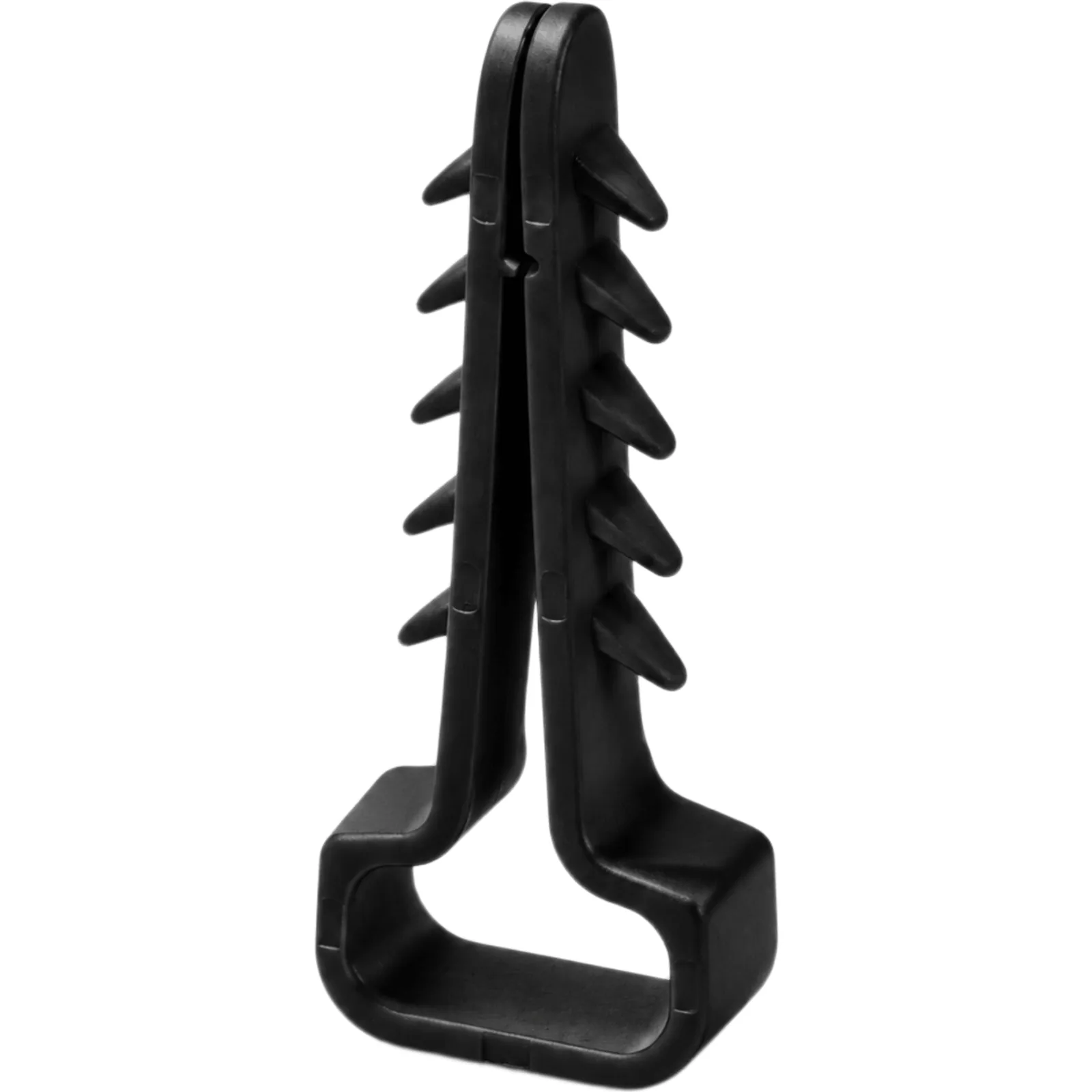 Grapa Taquete de Nylon para Fijación de Cables en Interior y Exterior / Color Negro / 5 × 8 mm / Paquete con 100 Piezas