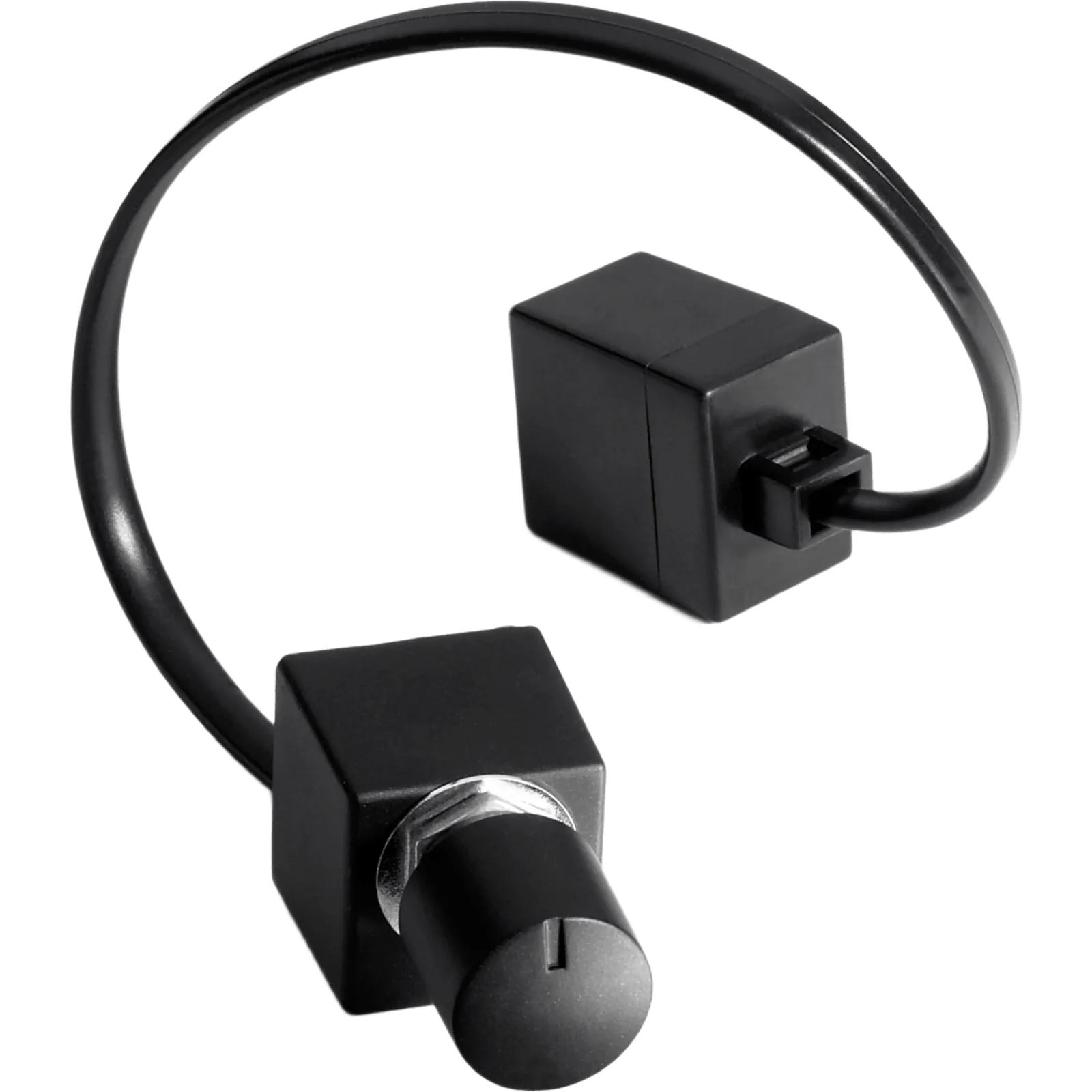 Cable y Mando a Distancia para Nivel de Amplificador / 5.5 m (18 ft) / Perilla ABS Negro / Conector Modular Telefónico / Instalación Empotrada / Perforación 9.5 mm (0.37 in) / Espacio Tras Panel 28 × 28 × 19 mm (1.10 &time