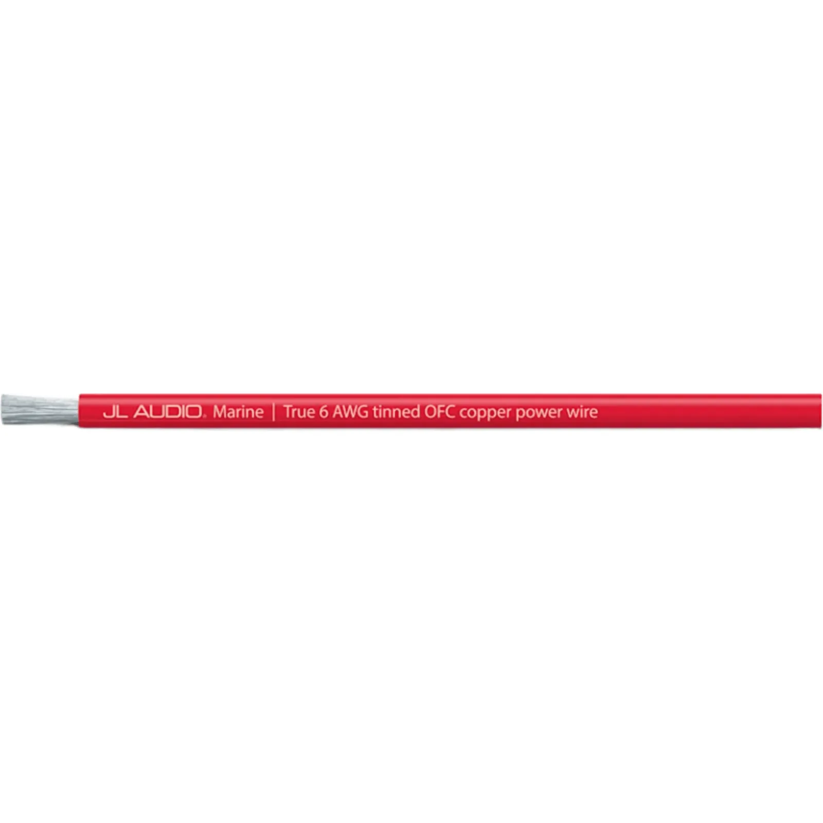Cable de Alimentación Marino ABYC / 6 AWG Real / 200 pies (61 m) / Cobre OFC Estañado / 1,176 Hebras / Cubierta PVC Flexible / Resistente a Aceite, Gasolina y UV / Color Rojo